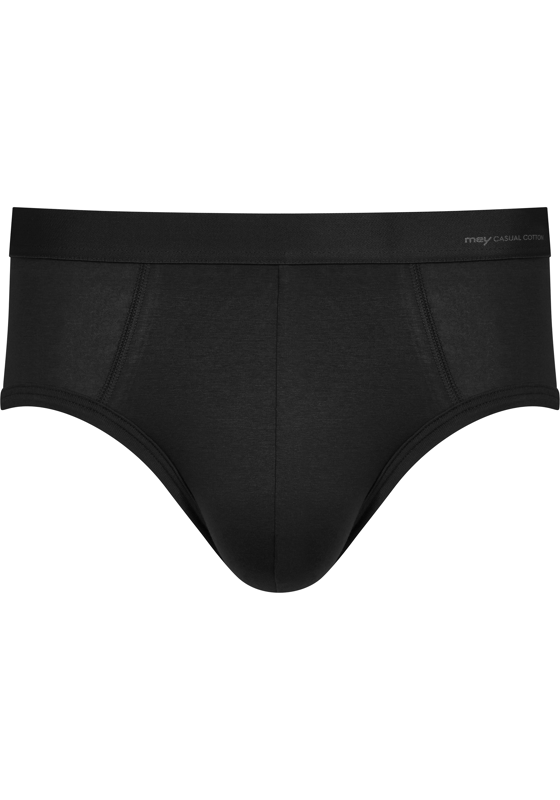 Mey Casual Cotton classic briefs (1-pack), heren maxi-slip met zachte tailleband, zwart Mey Casual Cotton classic briefs (1-pack), heren maxi-slip met zachte tailleband, zwart