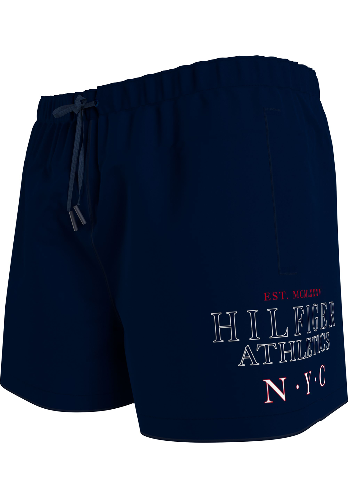 image-1php_kopie-26 Tommy Hilfiger Medium Drawstring swimshort, heren zwembroek, blauw