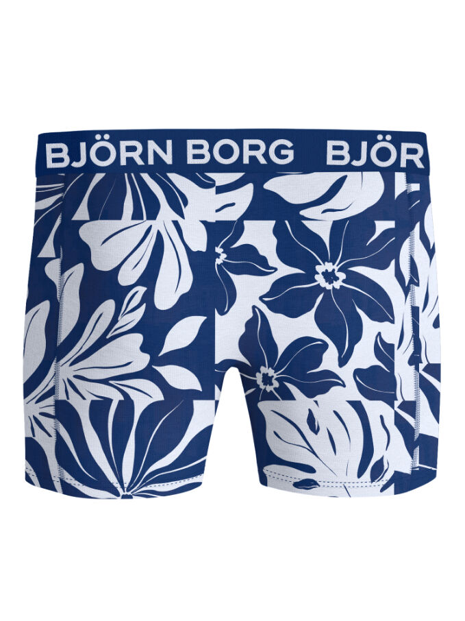 Bjorn Borg Bamboo Cotton Blend boxers, heren boxers normale lengte (2-pack), blauw, print
