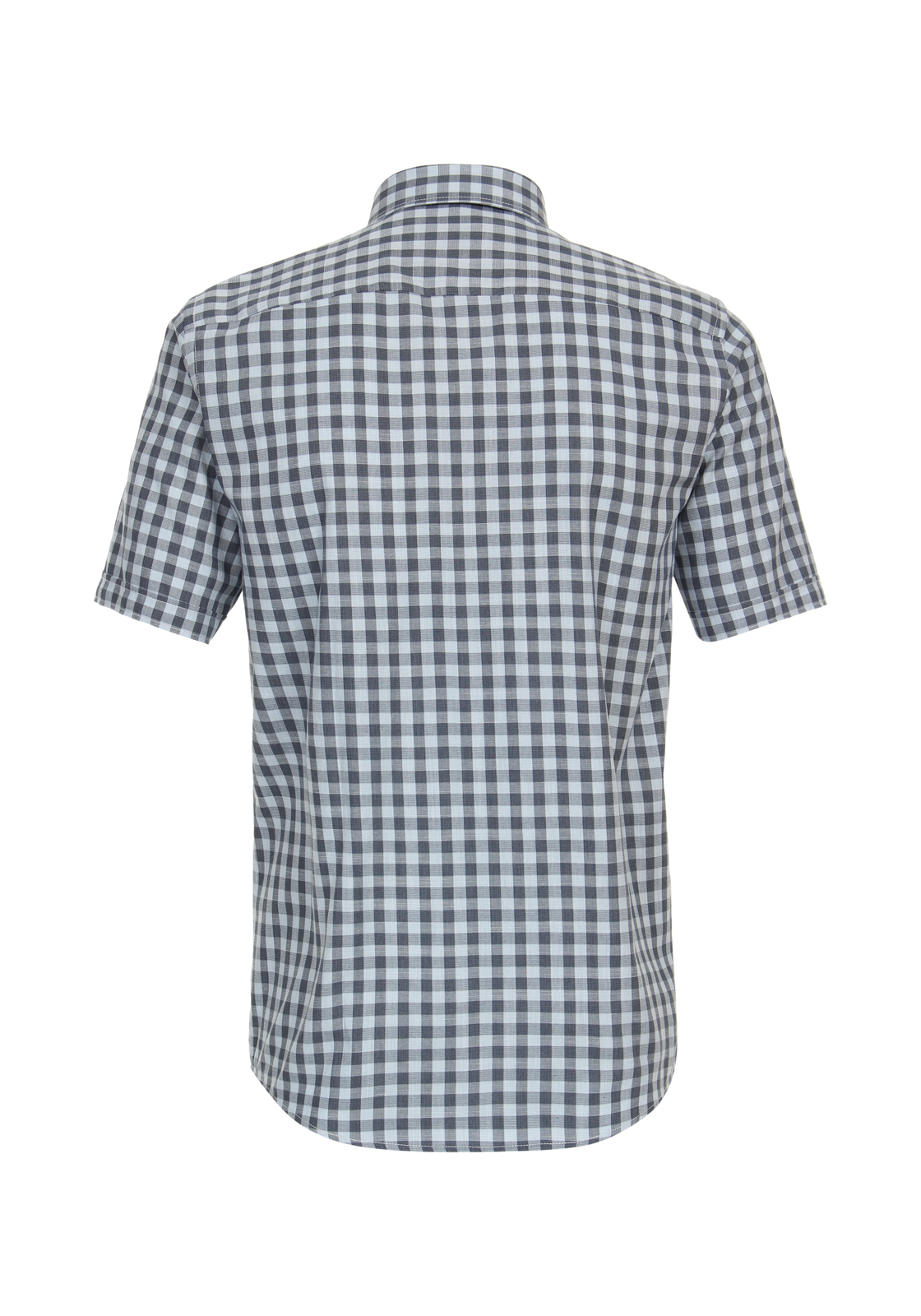 CASA MODA Sport casual fit overhemd, korte mouw, chambray, blauw geruit - 944269500-100 CASA MODA Sport casual fit overhemd, korte mouw, chambray, blauw geruit - 944269500-100