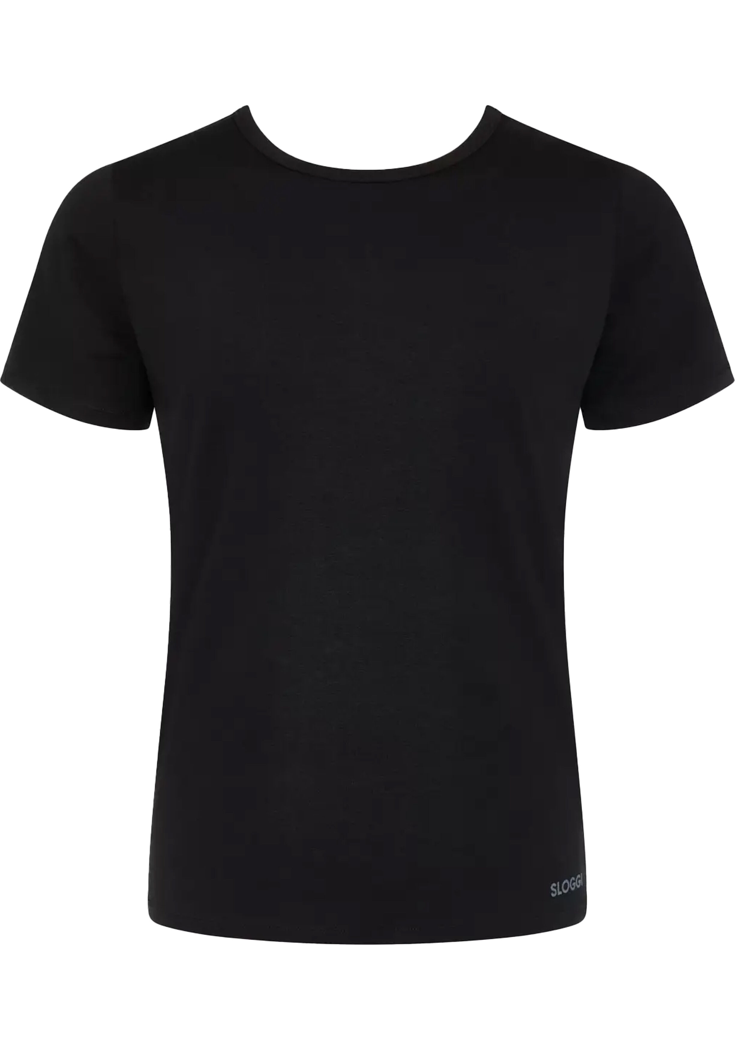 Sloggi Men GO ABC 2.0 O-Neck, heren T-shirt met een O-hals (2-pack), zwart