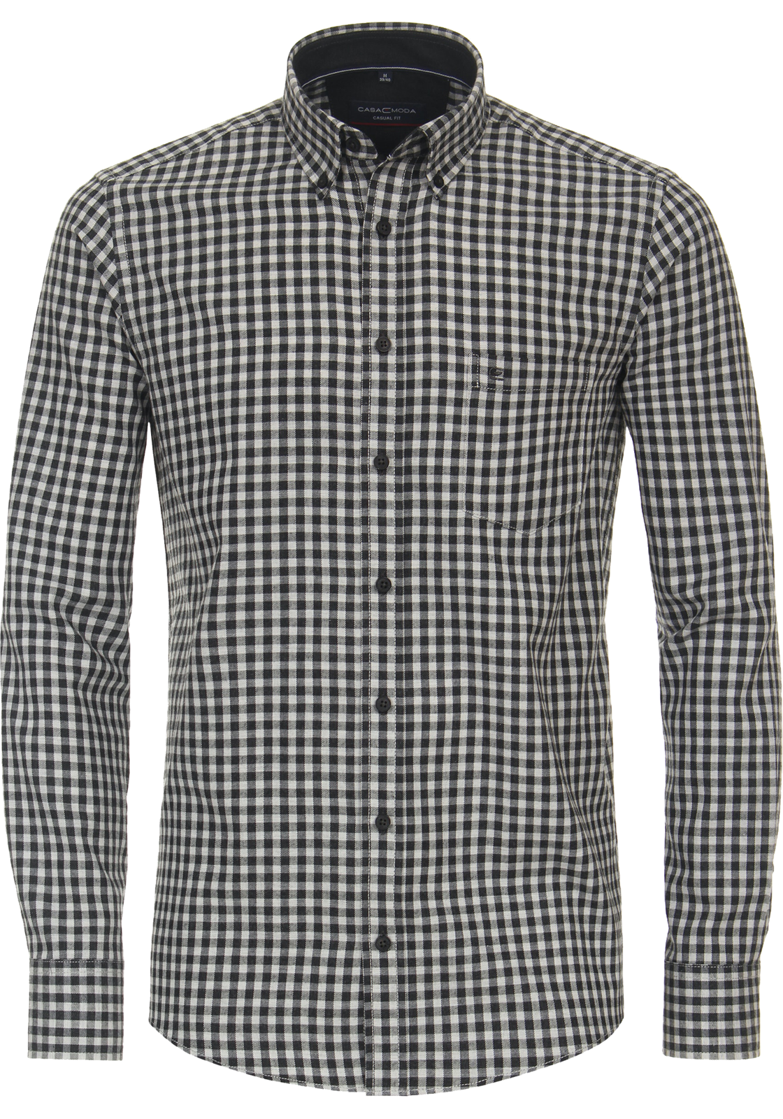 1-4064813684594-casa_moda-overhemd_HR CASA MODA Sport casual fit overhemd, flanel, antraciet geruit