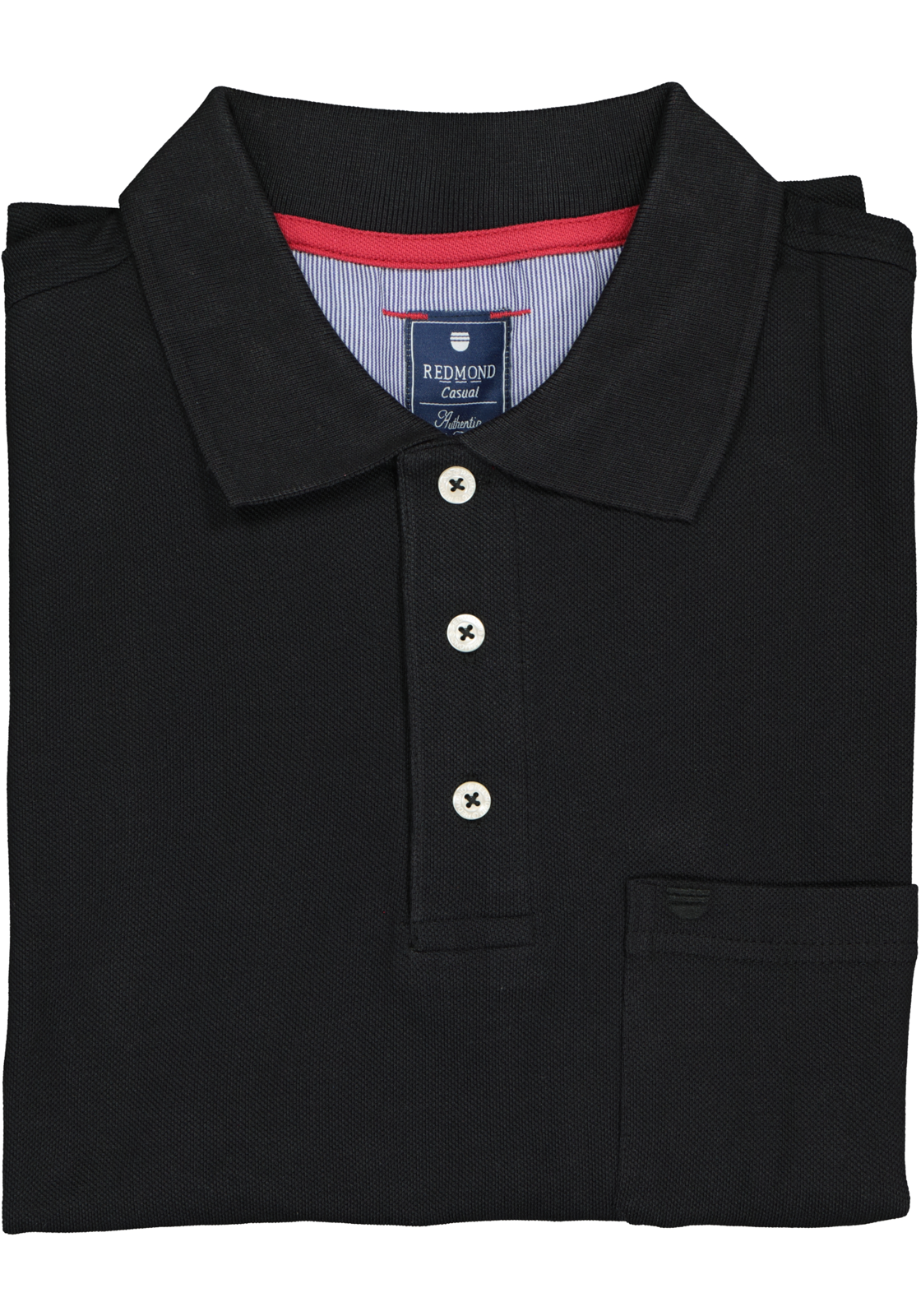 4-4049807032223_redmond_polo_HR Redmond regular fit poloshirt, zwart