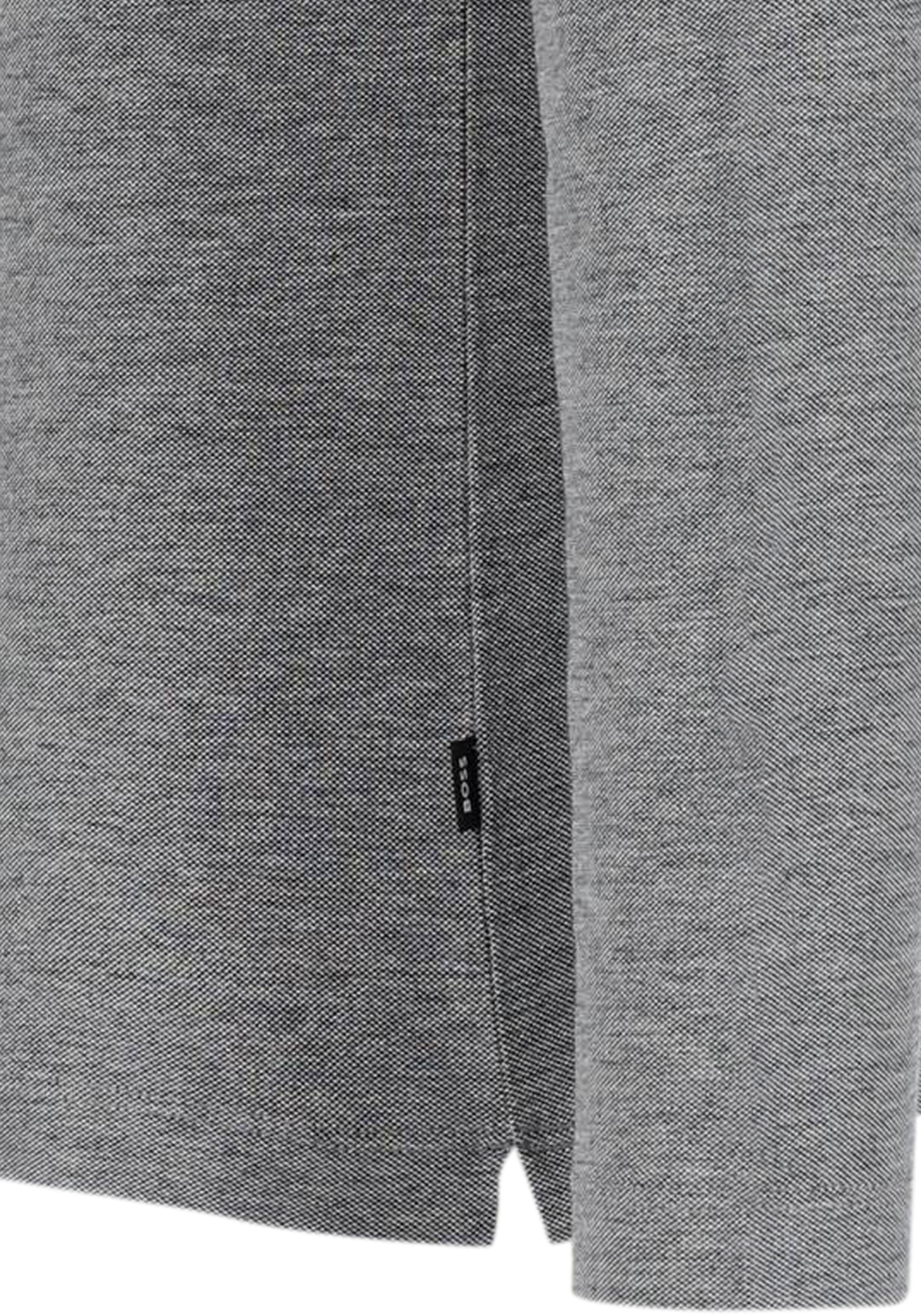 BOSS Pittman slim fit polo lange mouw, jersey, donkerblauw