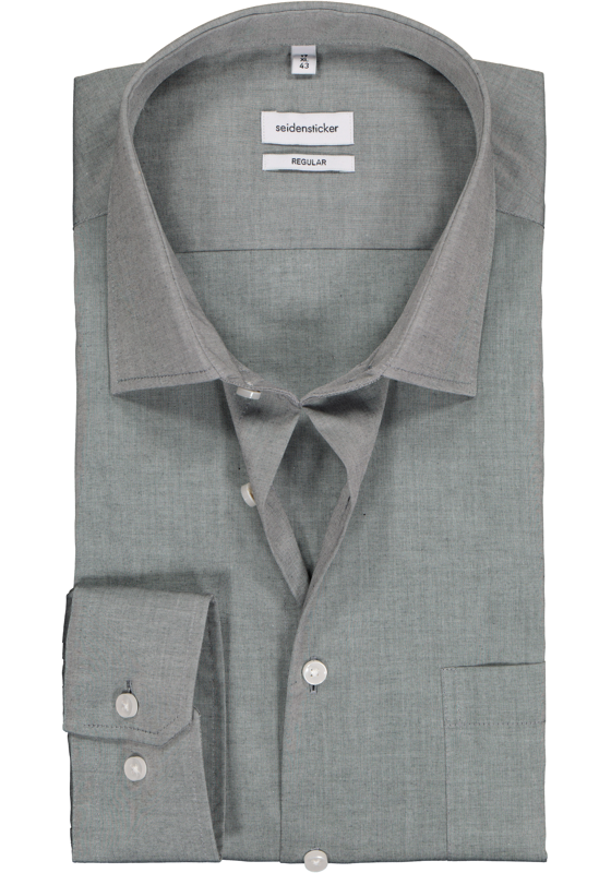 Seidensticker regular fit overhemd, grijs Seidensticker regular fit overhemd, grijs