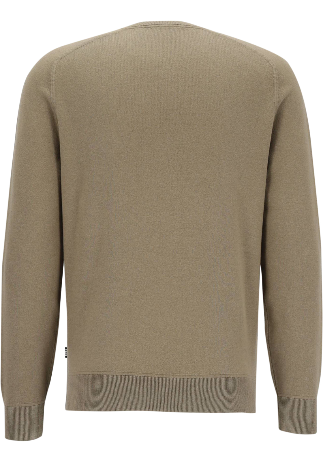 BOSS Hidoneo regular fit trui katoen met wol, heren trui middeldik O-hals, bruin BOSS Hidoneo regular fit trui katoen met wol, heren trui middeldik O-hals, bruin