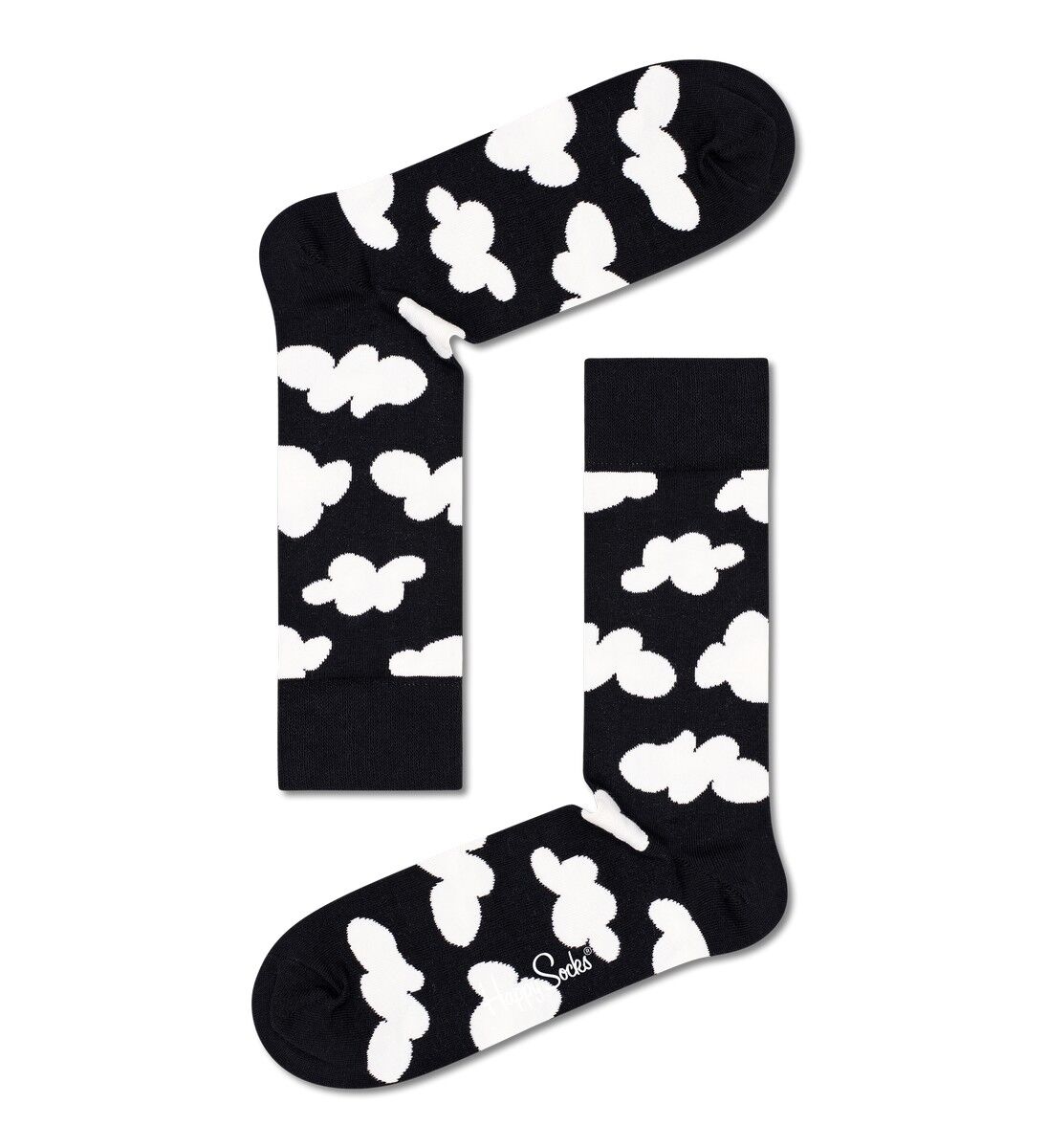 Happy Socks Black And White Socks Gift Set (4-pack), unisex sokken in cadeauverpakking