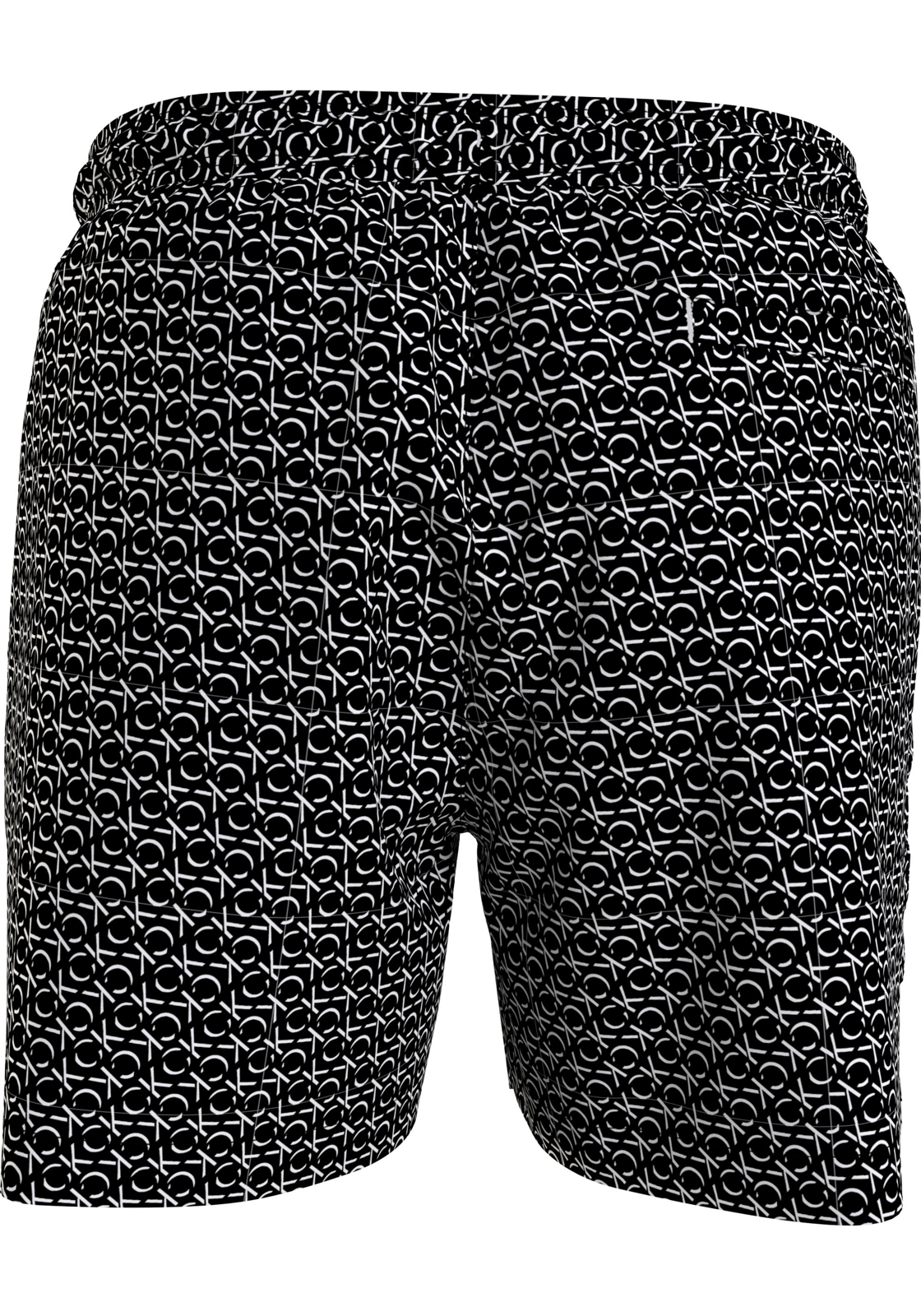 image_3_KM0KM009440GP_B_C4177wid2000amphei2000ampop_usm1710 Calvin Klein Medium Drawstring swimshort, heren zwembroek, zwart-wit logo dessin