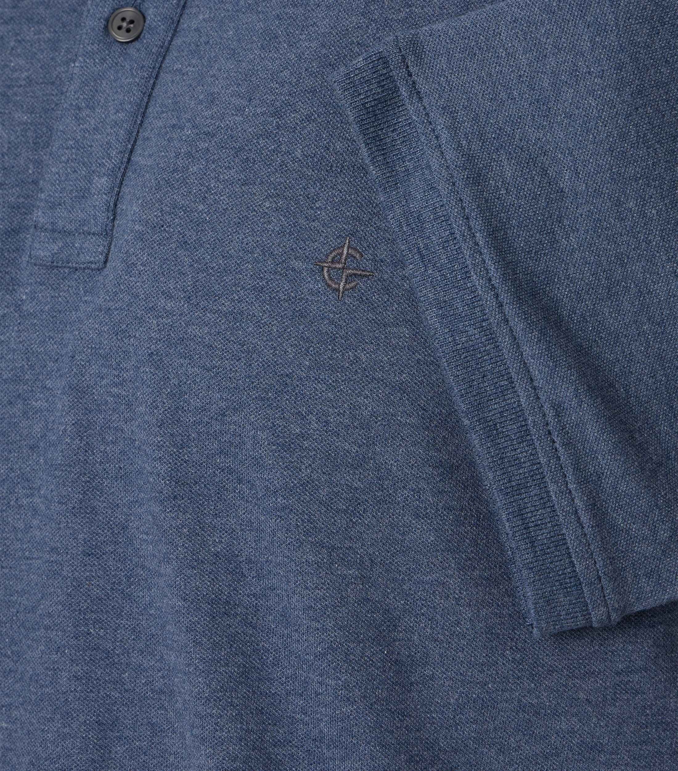 CASA MODA comfort fit heren polo, aqua