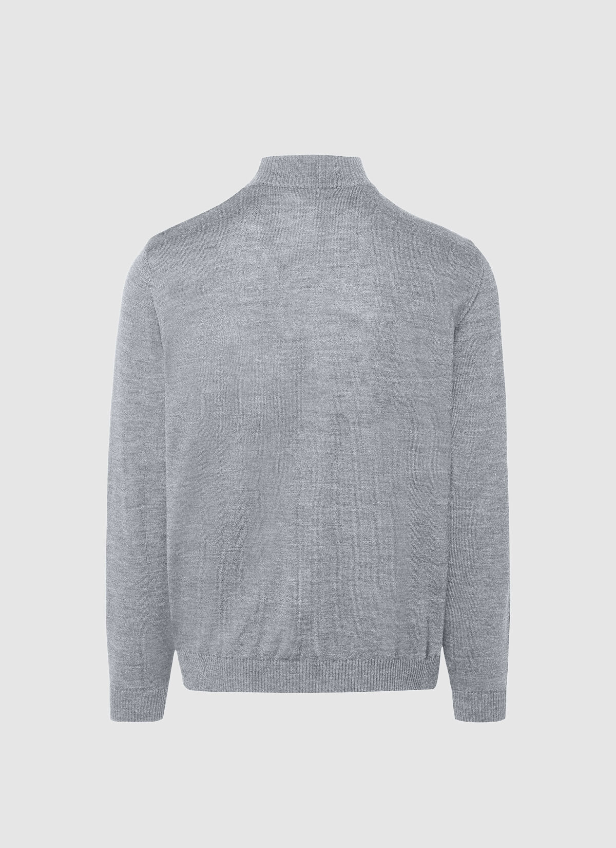 MAERZ Regular Fit heren vest met rits wol, grijs