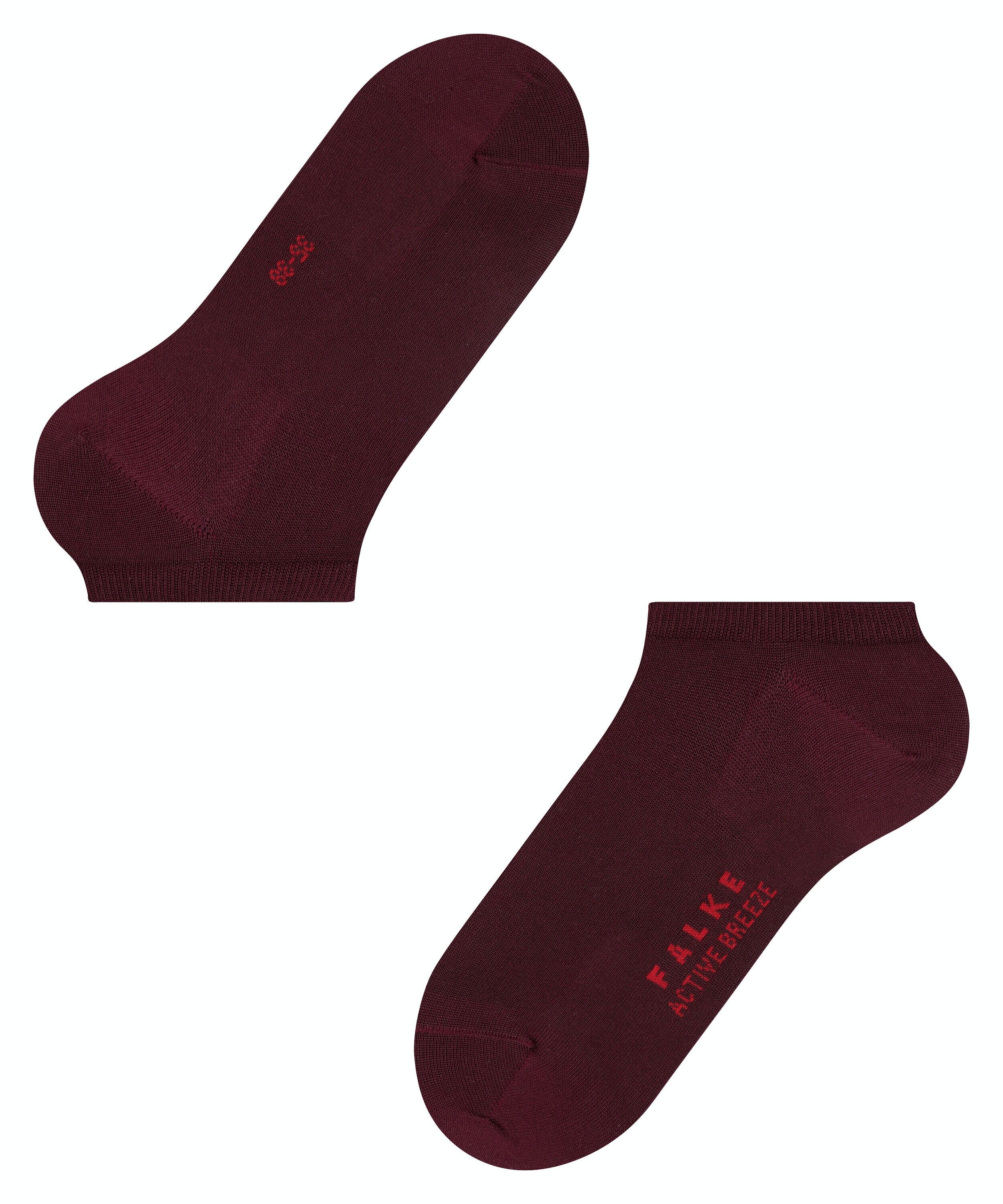 FALKE Active Breeze dames sneakersokken, donkerrood (barolo)