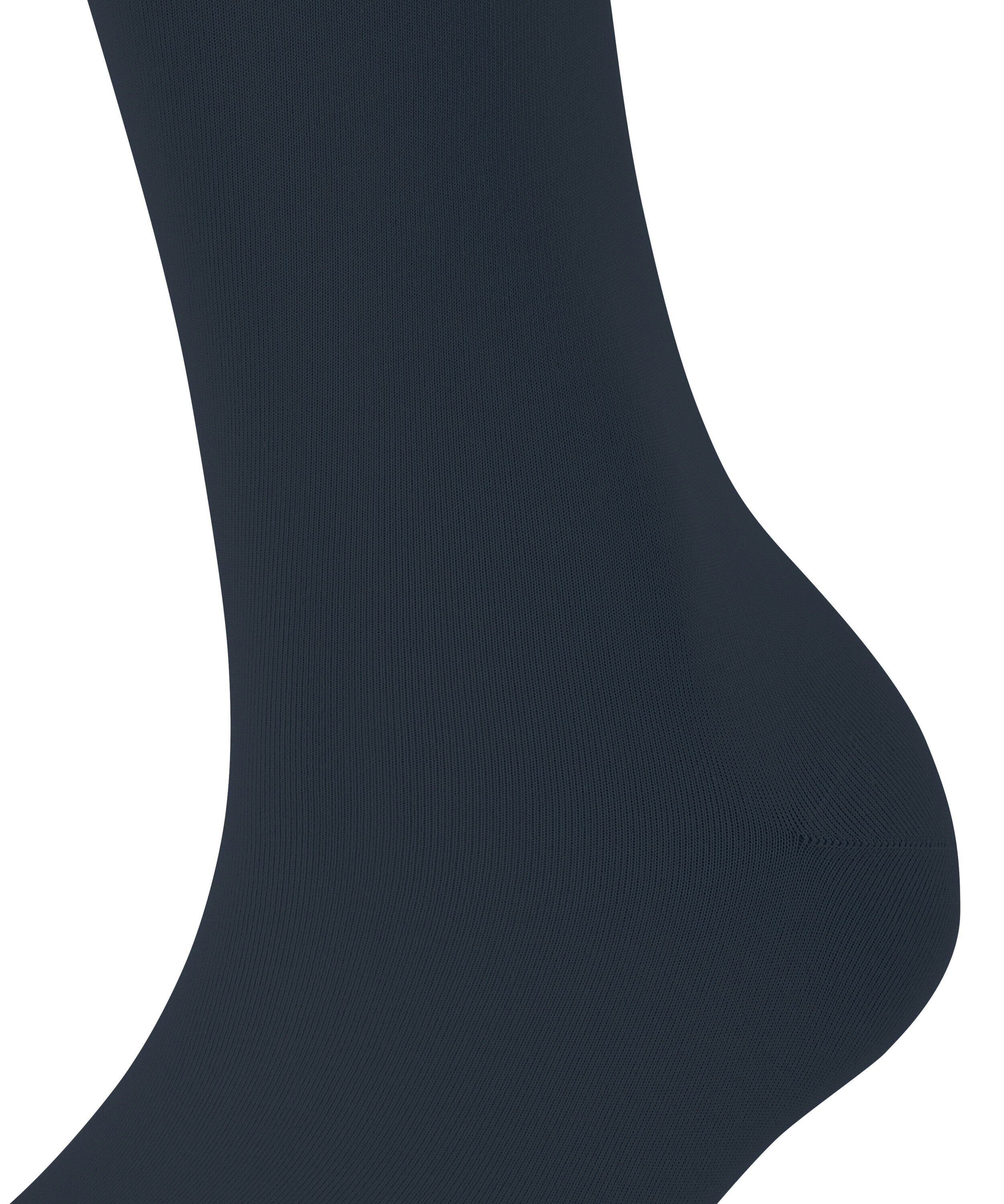 FALKE Cotton Touch dames kniekousen, blauw (space blue)