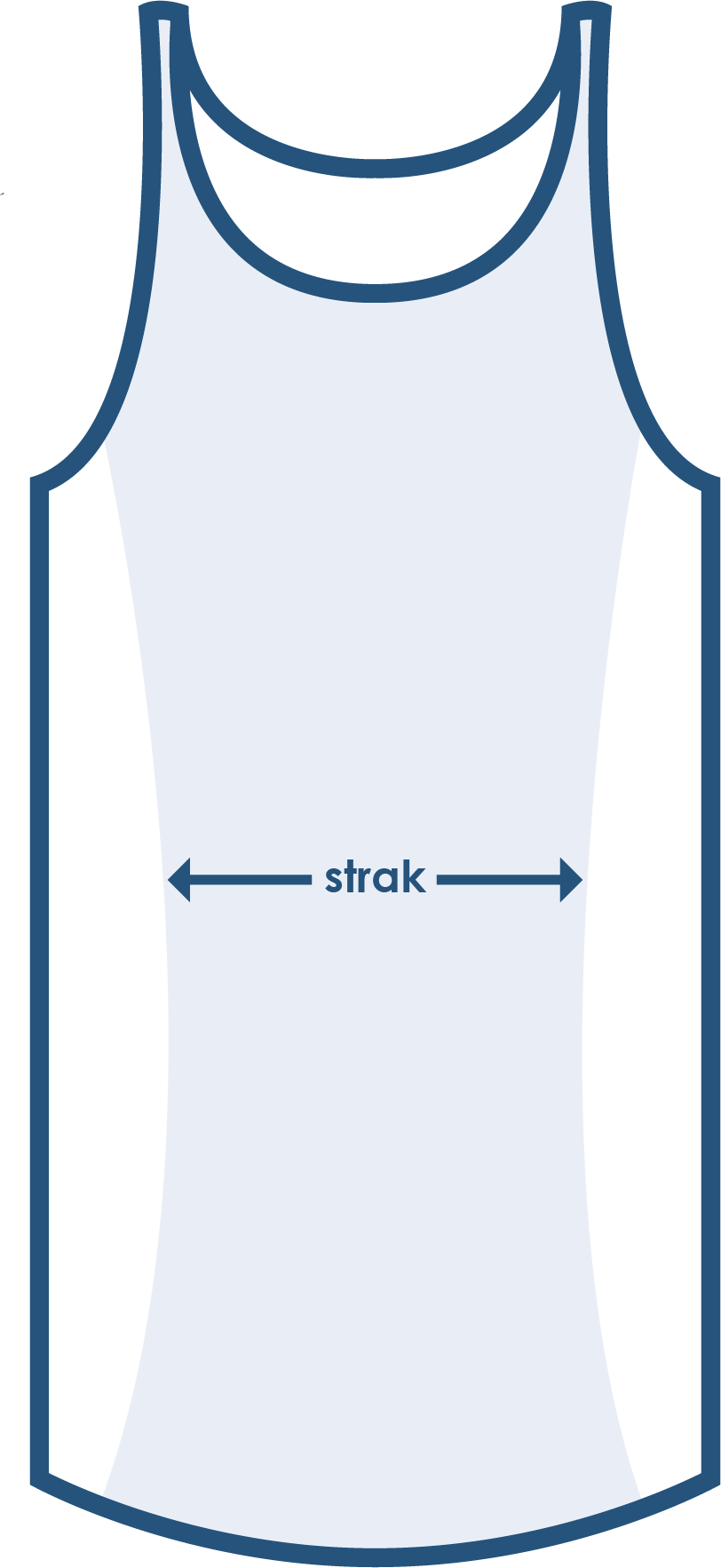 Pasvorm singlet strak Pasvorm singlet strak