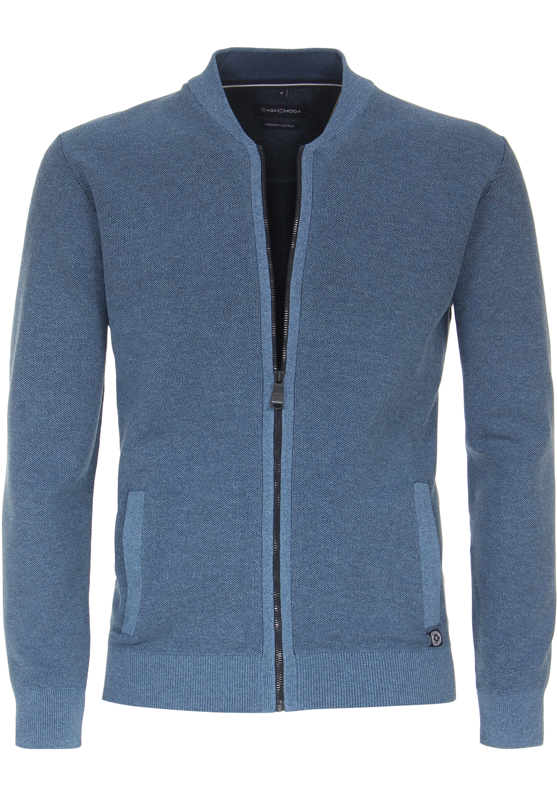 CASA MODA comfort fit vest, lichtblauw melange CASA MODA comfort fit vest, lichtblauw melange