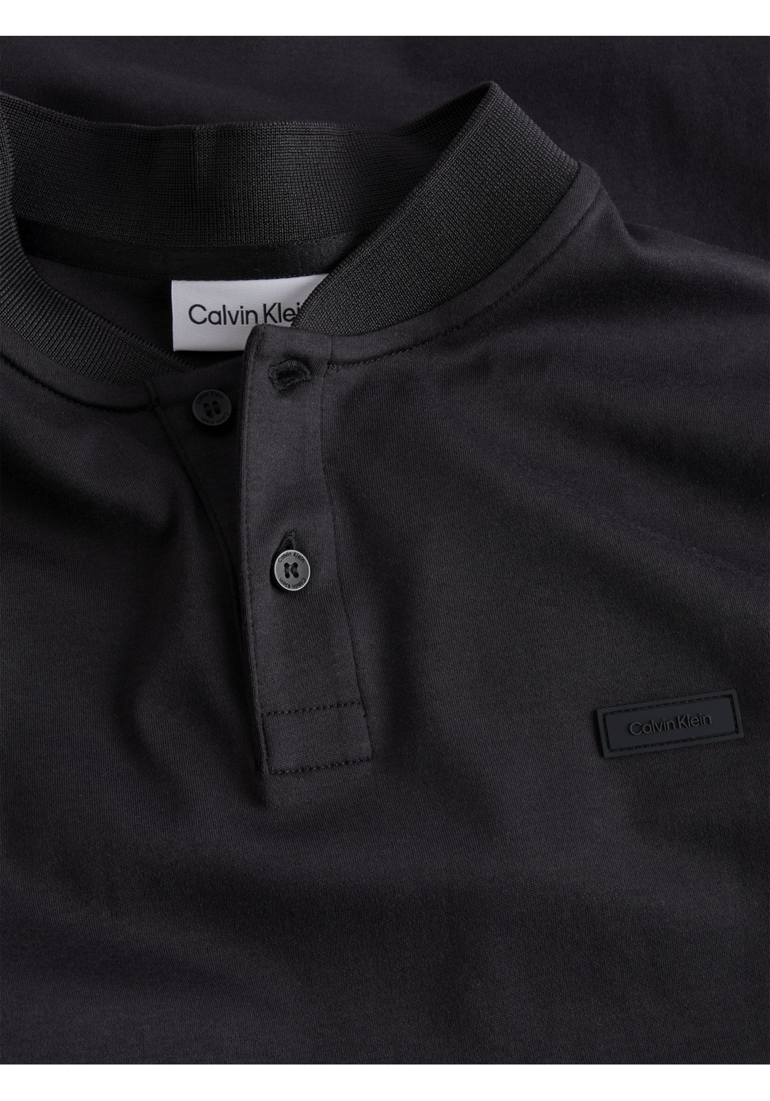 image_4_K10K111201BEH_D_C4161wid2000amphei2000ampop_usm1710 Calvin Klein Smooth Cotton stand collar Slim Polo, heren poloshirt, zwart
