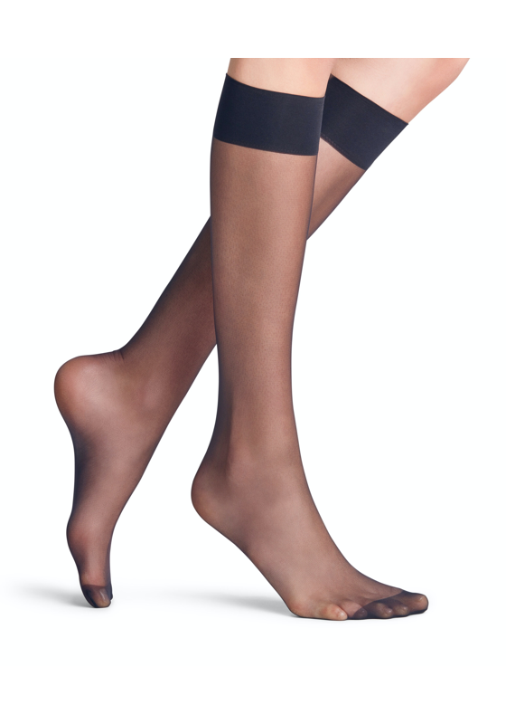 FALKE Seidenglatt 15 DEN dames kniekousen, marine blauw (marine) FALKE Seidenglatt 15 DEN dames kniekousen, marine blauw (marine)