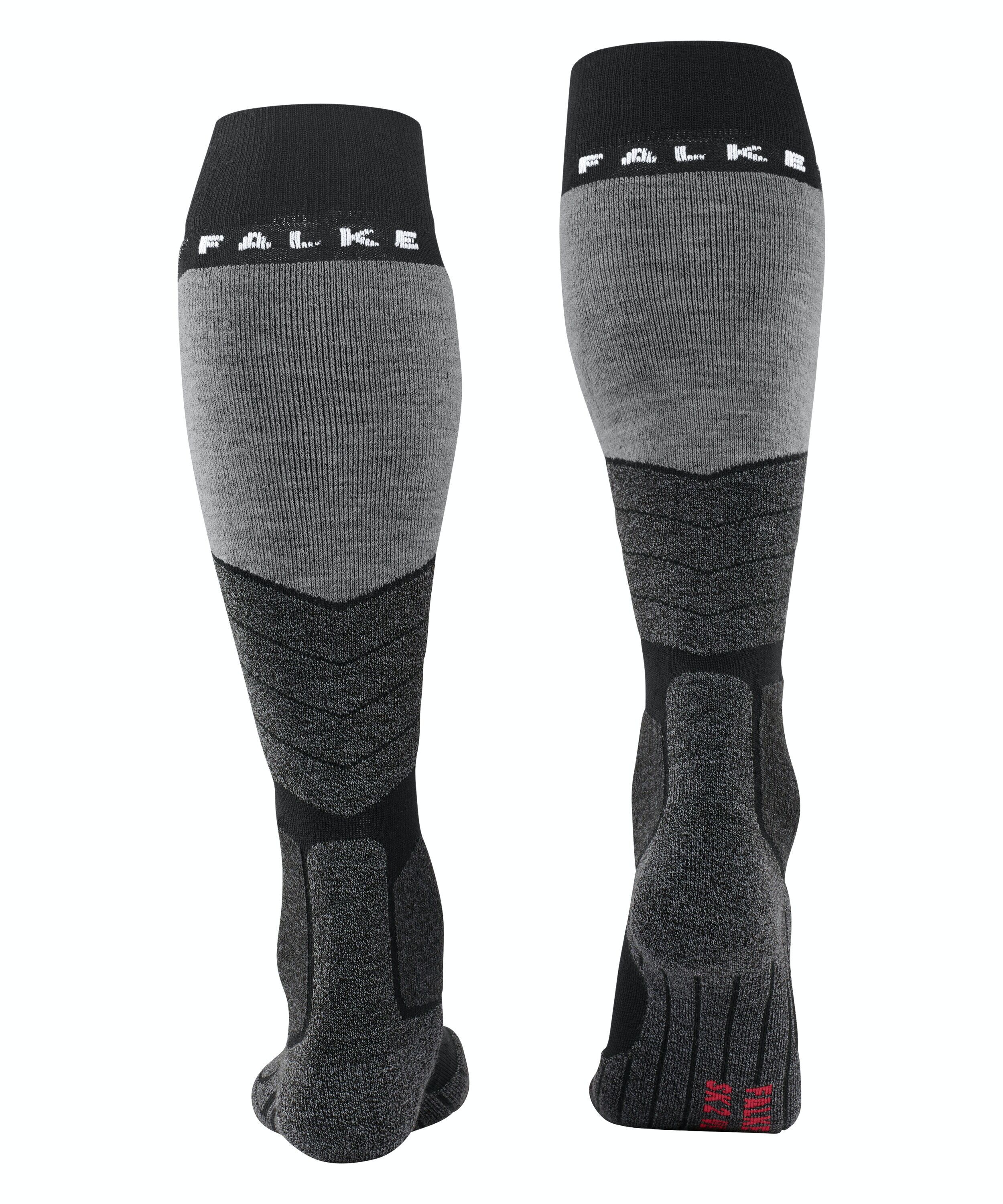 FALKE SK2 Intermediate Vegan dames skiing kniekousen, zwart (black-mix)