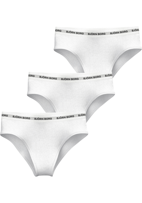 Bjorn Borg dames Logo Highwaist Briefs, slip hoge taille (3-pack), wit, wit, wit Bjorn Borg dames Logo Highwaist Briefs, slip hoge taille (3-pack), wit, wit, wit