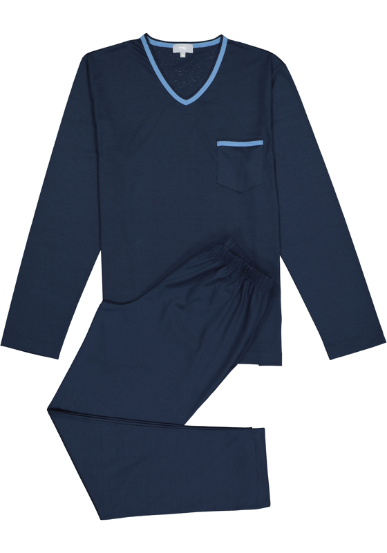 Mey heren pyjama Leongatha, donkerblauw Mey heren pyjama Leongatha, donkerblauw