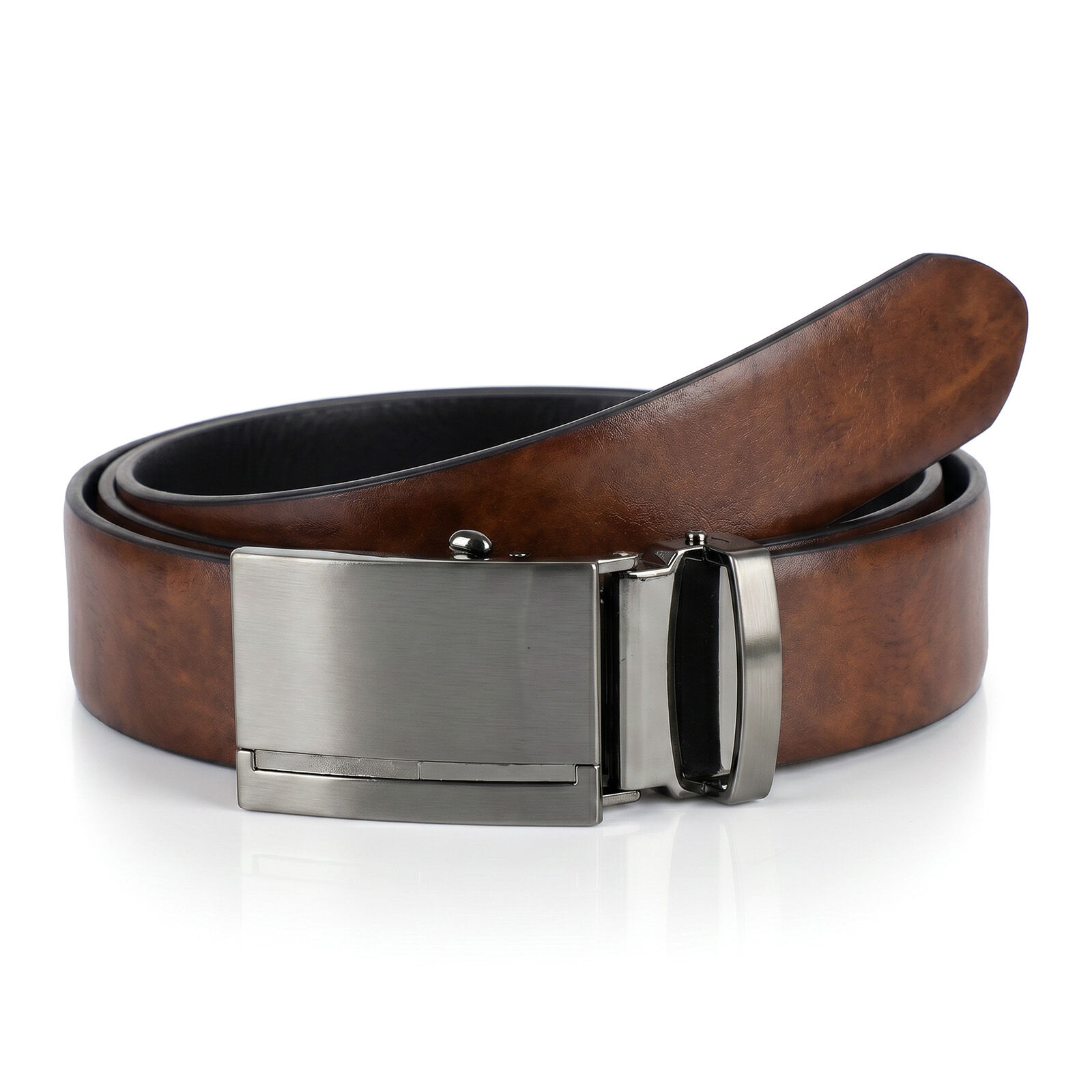 LINDENMANN leren heren riem, bruin