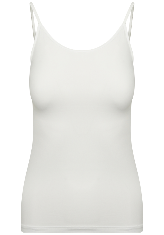 RJ Bodywear Pure Color dames spaghetti top (1-pack), hemdje met smalle verstelbare bandjes, wit RJ Bodywear Pure Color dames spaghetti top (1-pack), hemdje met smalle verstelbare bandjes, wit