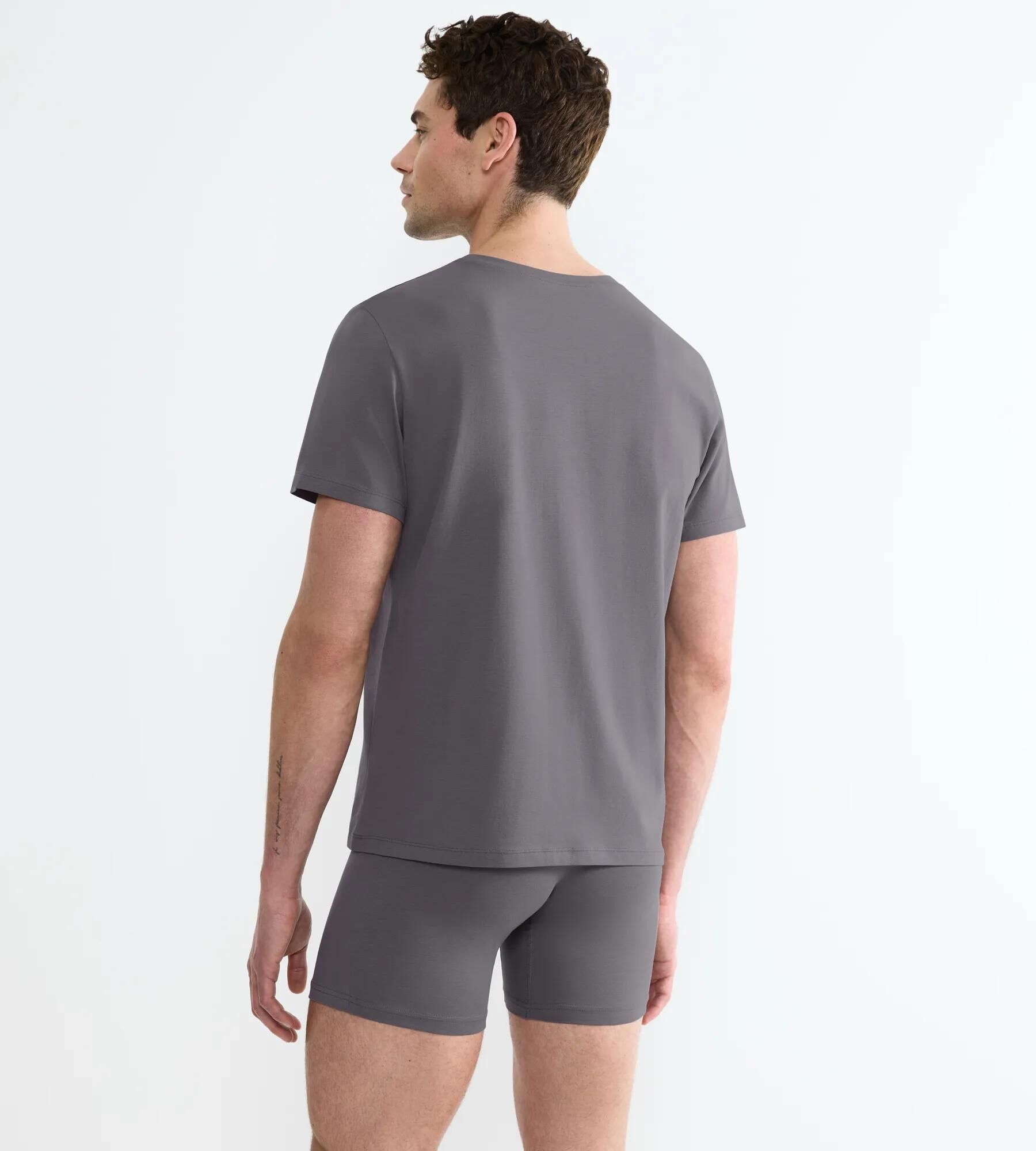 Sloggi Men SLG Base O-Neck, heren T-shirt met een O-hals (1-pack), middengrijs