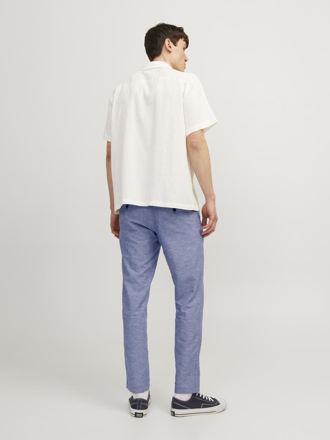 JACK & JONES Ace Summer Chino Pant relaxed fit, heren chino, licht denim melange