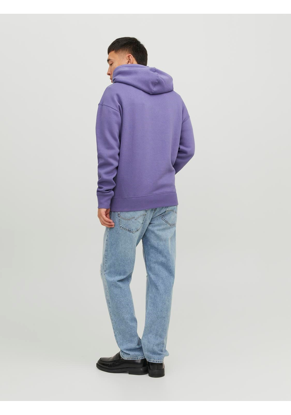 image_4_jj__4238414__backjpgv4dfad35f1b0de16934b43c194b76488490b8 JACK & JONES Star jj sweat hood regular fit, heren hoodie katoenmengsel met capuchon, paars