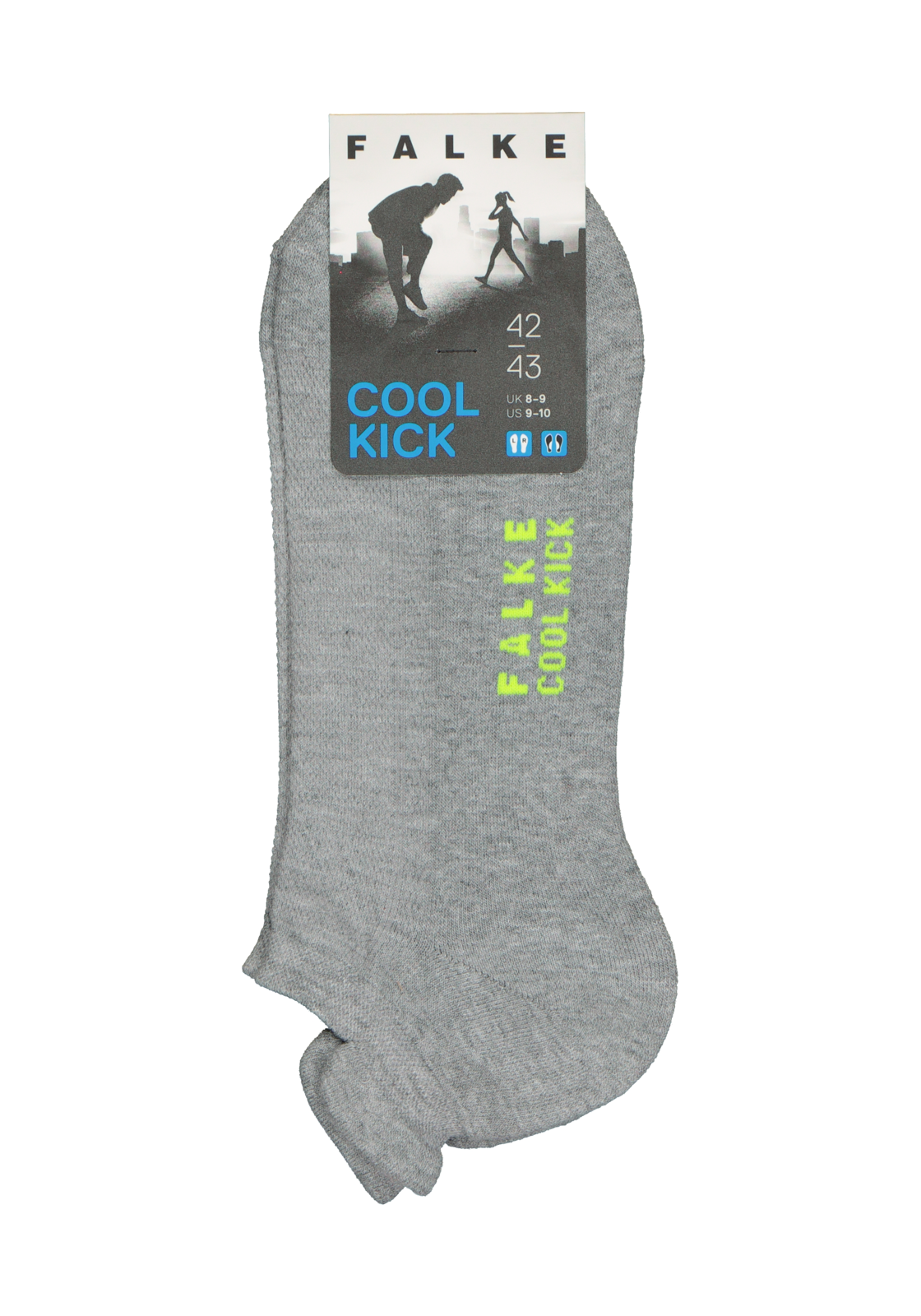 3-4004758975074_falke_sokken_1p_HR FALKE Cool Kick unisex enkelsokken, lichtgrijs (light grey)