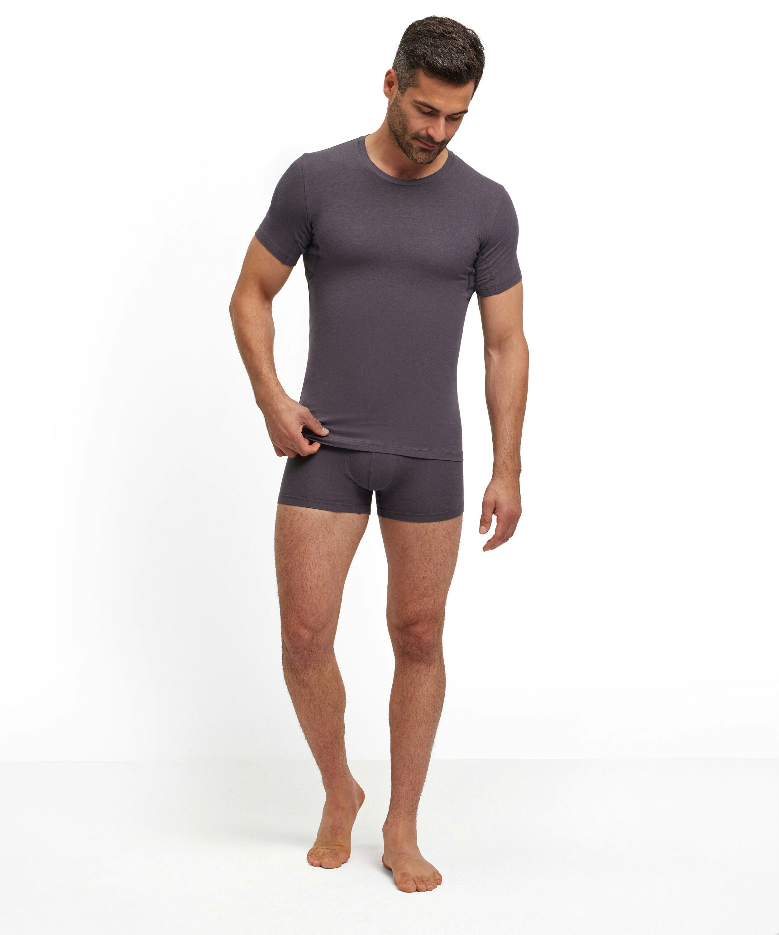 FALKE heren T-shirt Daily Climate Control, korte mouw, donkergrijs (carbon)