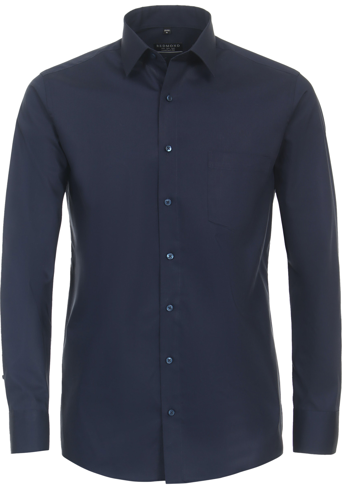 Redmond comfort fit overhemd, popeline, blauw Redmond comfort fit overhemd, popeline, blauw
