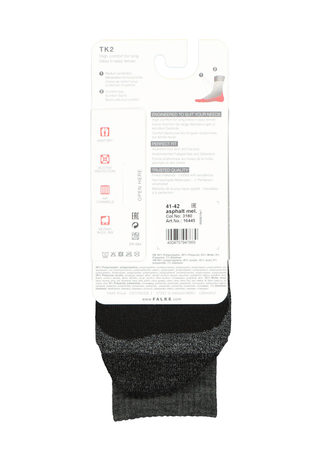 4-4004757947669_falke_sokken_HR FALKE TK2 dames wandelsokken, antraciet grijs (asphalt melange)