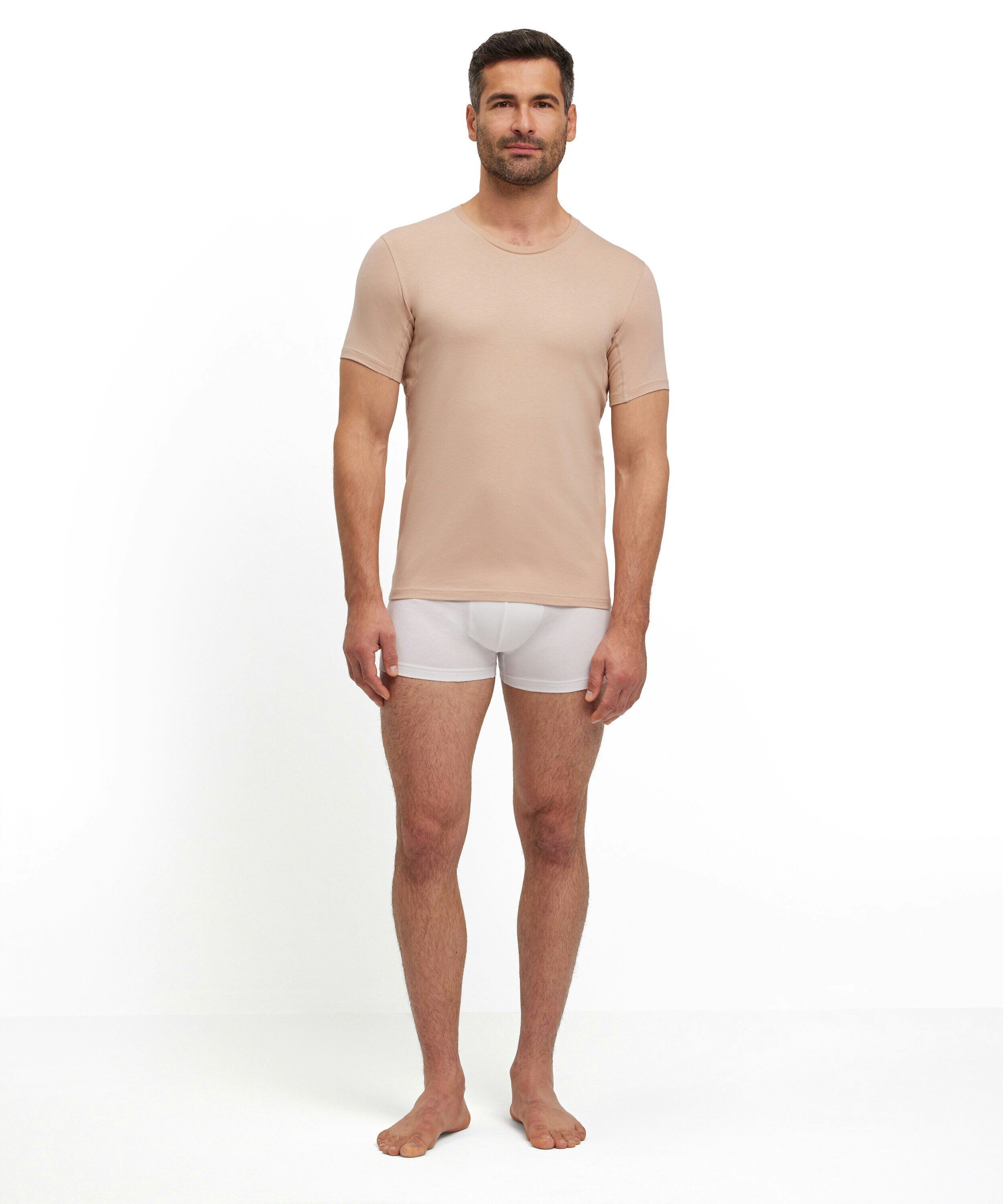 FALKE heren T-shirt Daily Climate Control, korte mouw, beige (camelange)