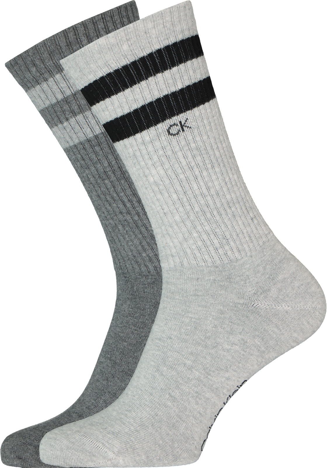 1-8720245218856_ck_sok_2p_HR Calvin Klein herensokken Maurice (2-pack), licht- en donkergrijs