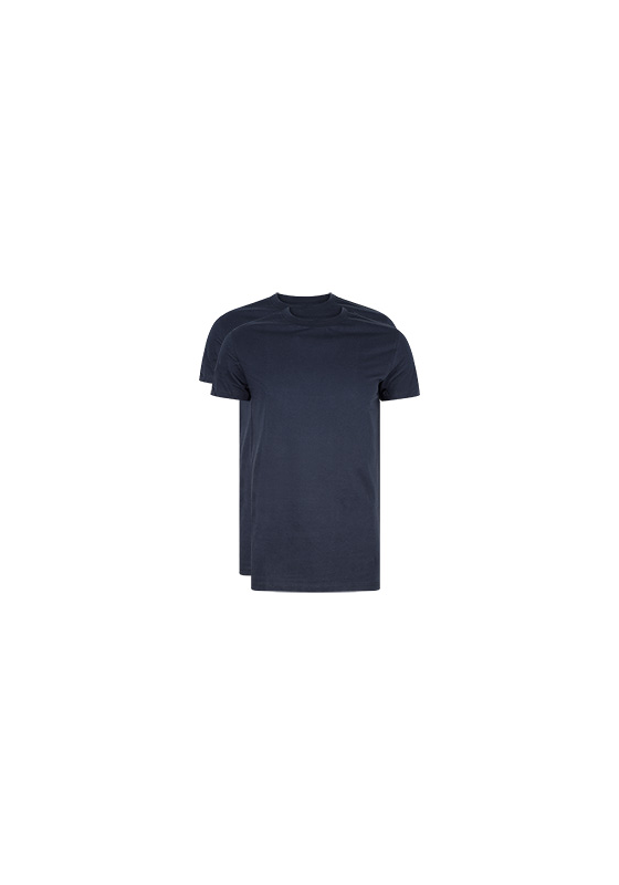 RJ Bodywear Everyday Amsterdam T-shirts (2-pack), heren T-shirts O-hals breed, donkerblauw RJ Bodywear Everyday Amsterdam T-shirts (2-pack), heren T-shirts O-hals breed, donkerblauw