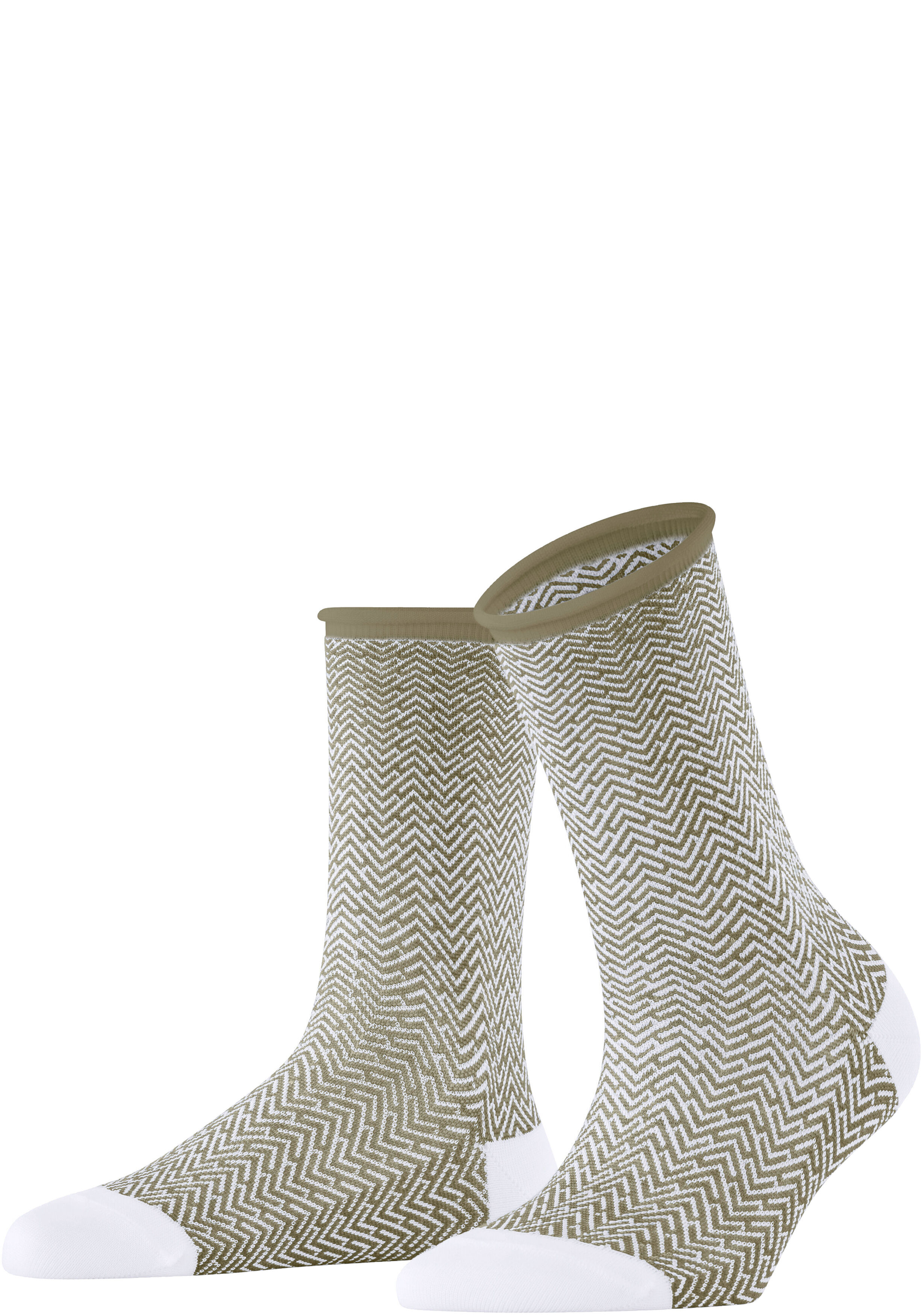 FALKE Clean Break damessokken, olijfgroen (crocodile)