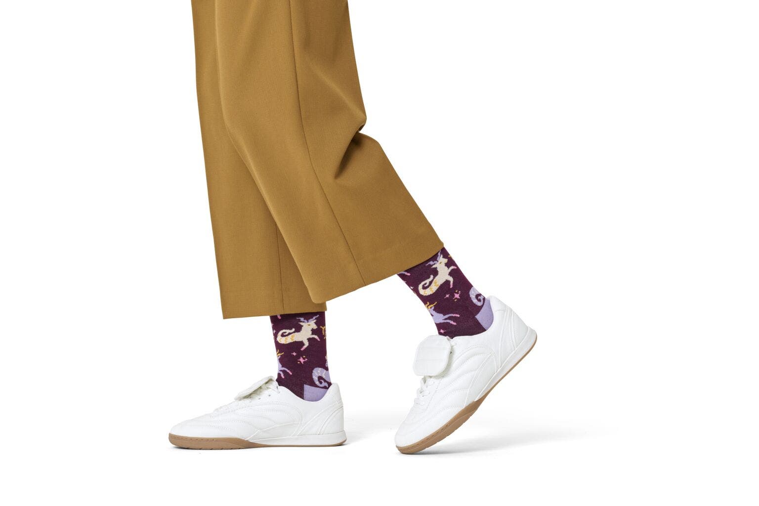 Happy Socks Capricorn Sock, unisex sokken, donkerrood