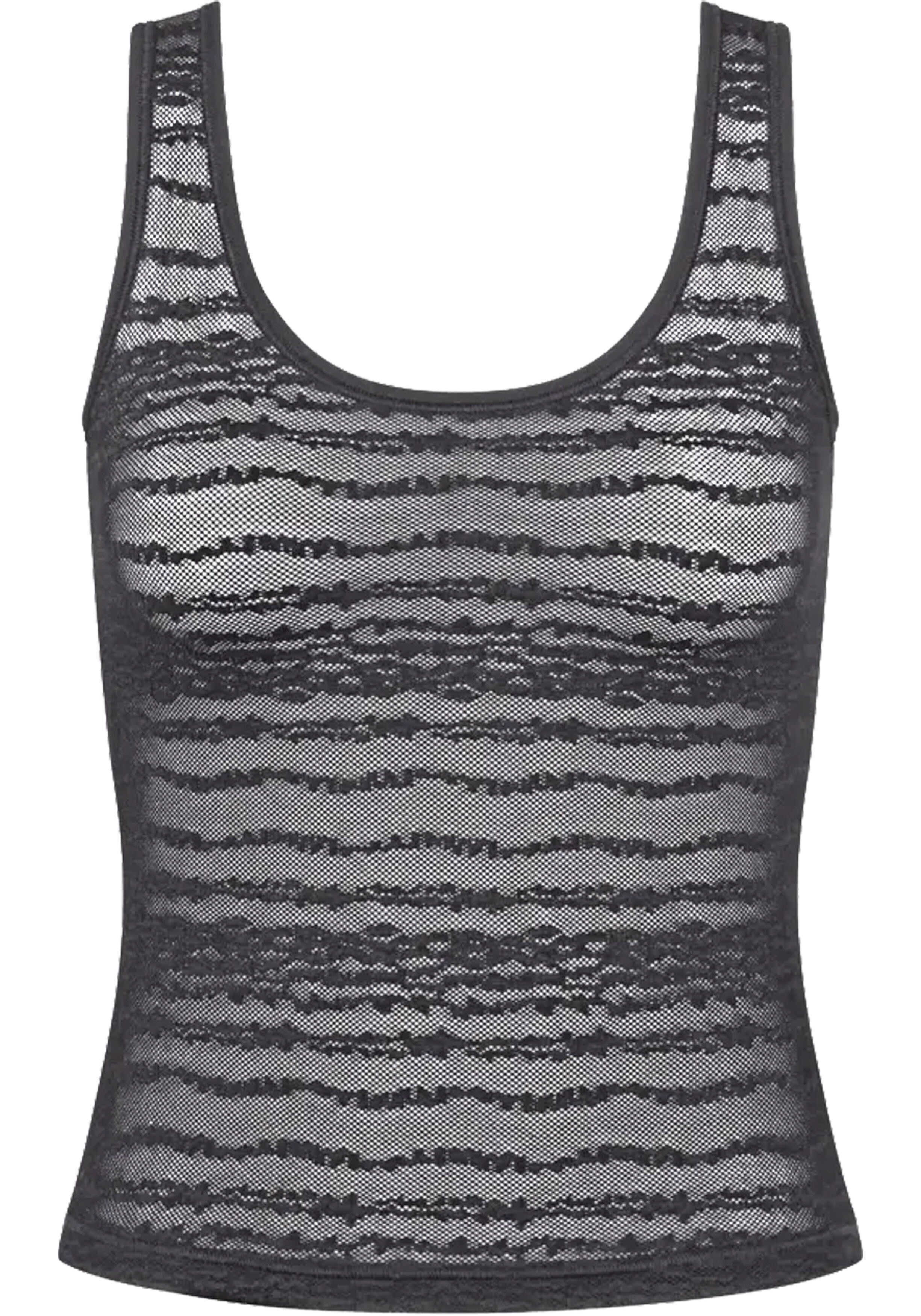 Sloggi Women FREE Evolve Tank Top Lace (1-pack), dames singlet, zwart