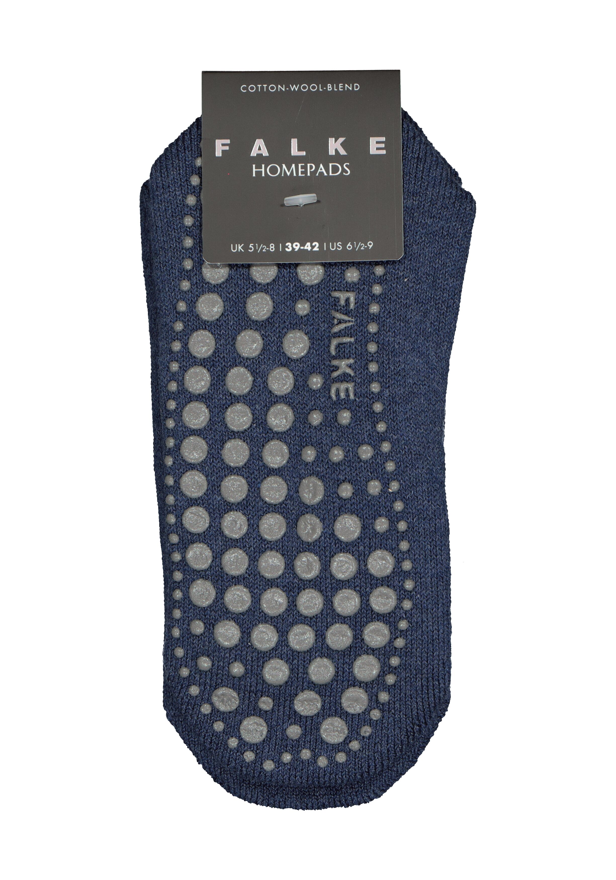 FALKE Homepads unisex huissokken, blauw (dark blue)
