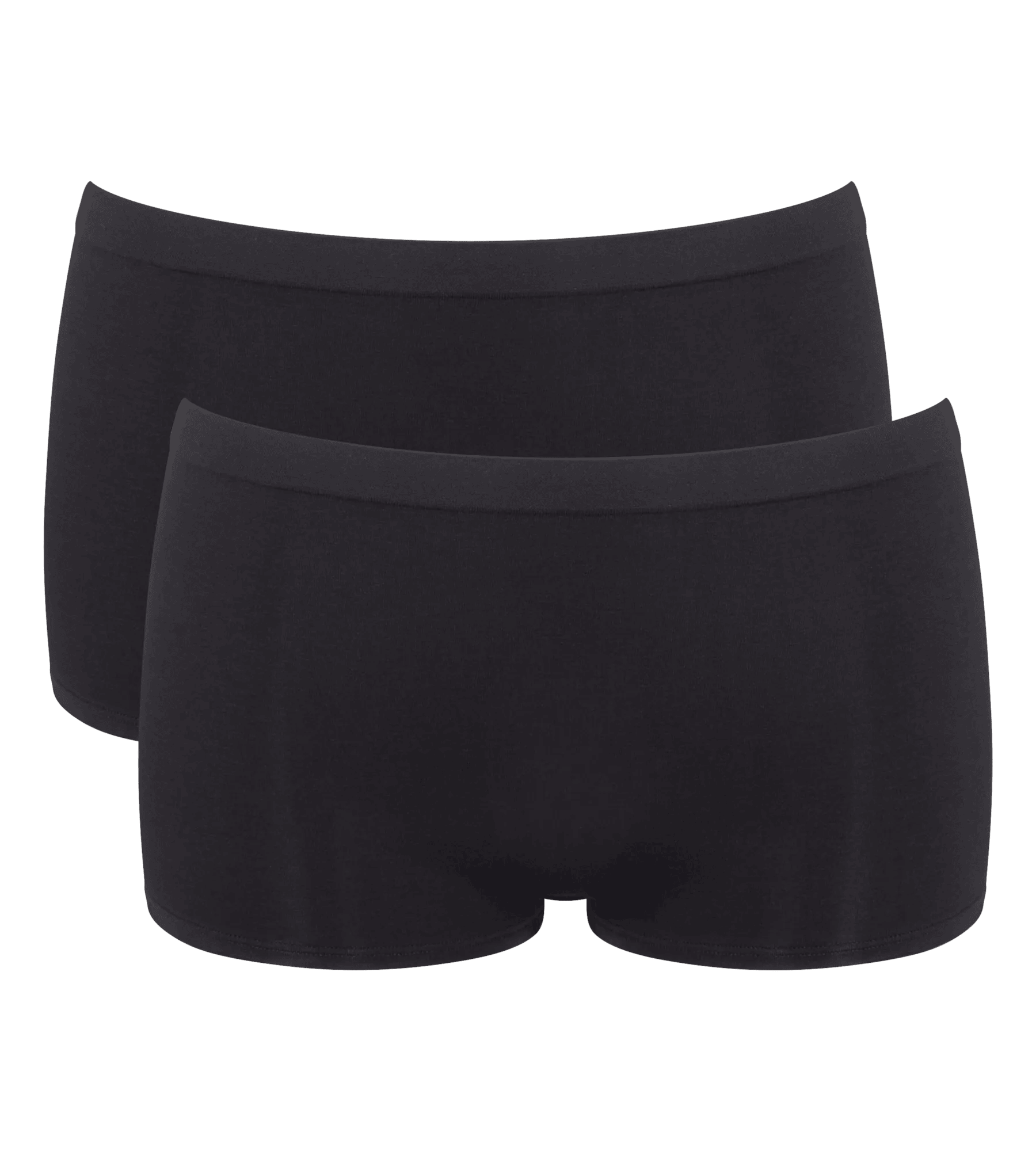Sloggi Women GO Sense Short (2-pack), dames boxer, zwart