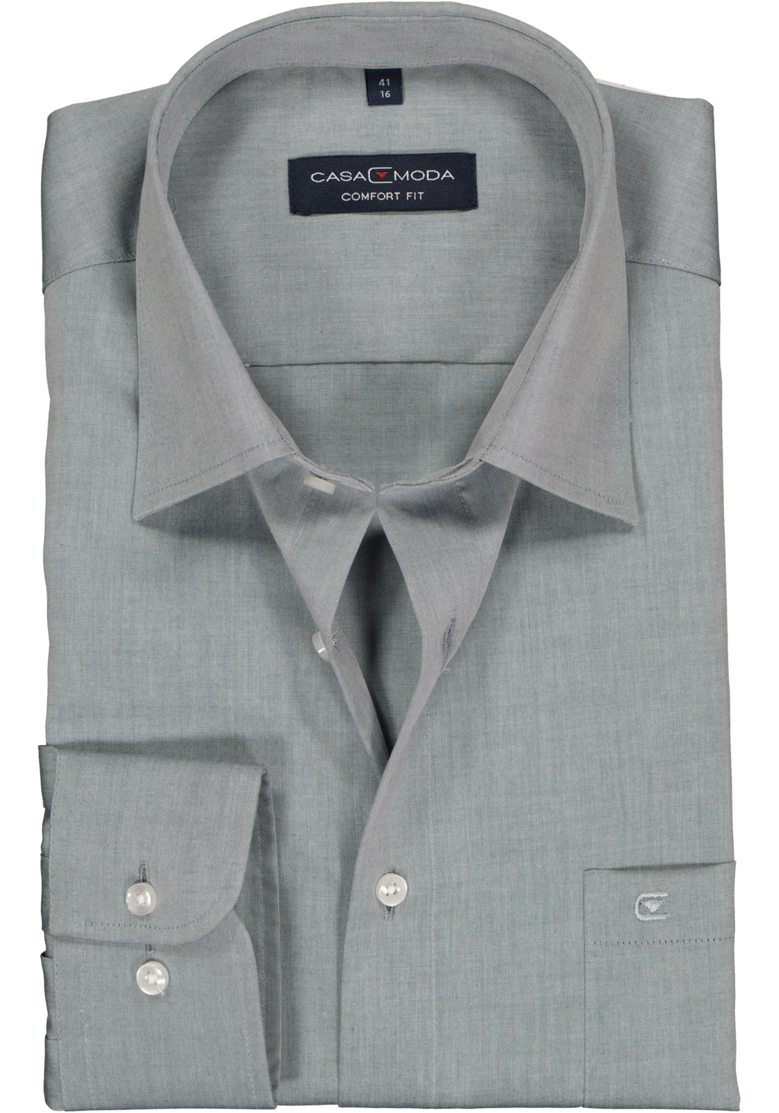 1-4060031079259_casa-moda-overhemd_HR CASA MODA comfort fit overhemd, mouwlengte 7, grijs