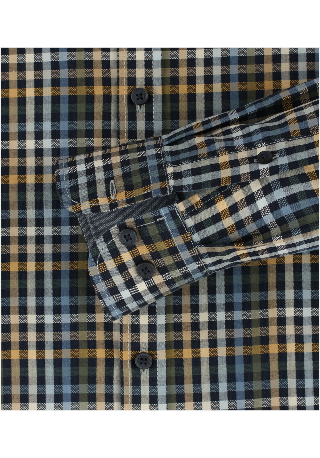 image_5_17bd42589201425071449fb79f31f340jpgautoformatbgF3F3F3blend-alpha100blend-colorF3F3F3blend-modedarkenfitclampp CASA MODA Sport comfort fit overhemd, dobby, beige geruit
