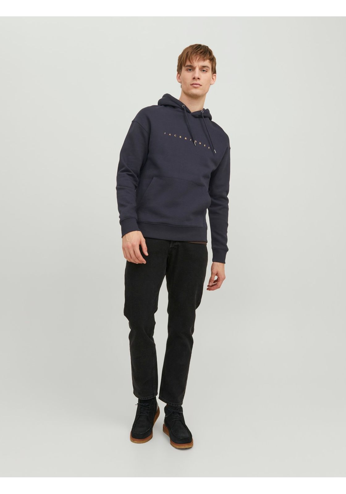 image_5_jj__4238415__frontfulljpgv8aa3c3aa9138c79eea64c729e3bec5fc268d JACK & JONES Star jj sweat hood regular fit, heren hoodie katoenmengsel met capuchon, blauw blauw