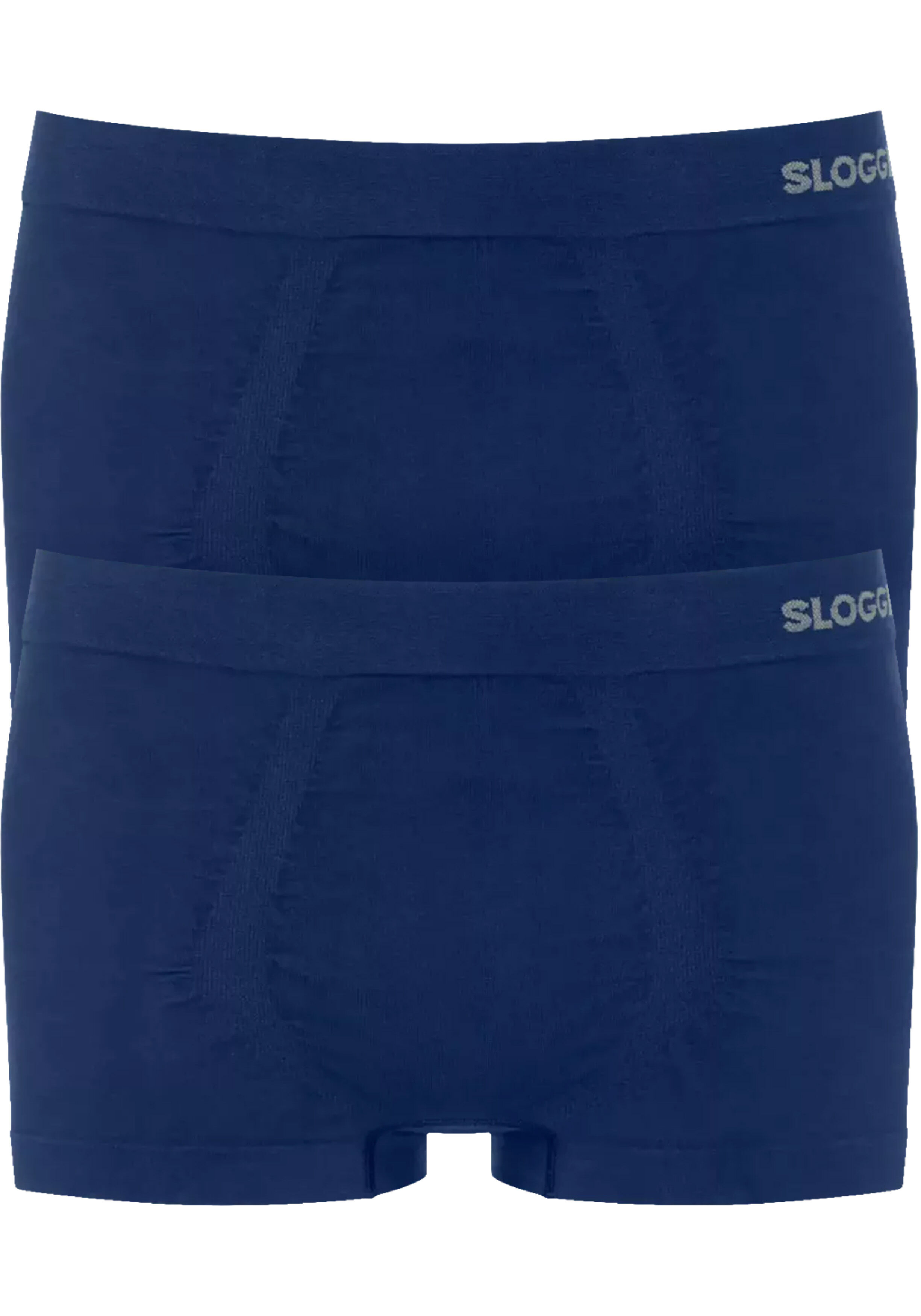 Sloggi Men GO Smooth Hipster, heren boxershort korte pijp (2-pack), donkerblauw