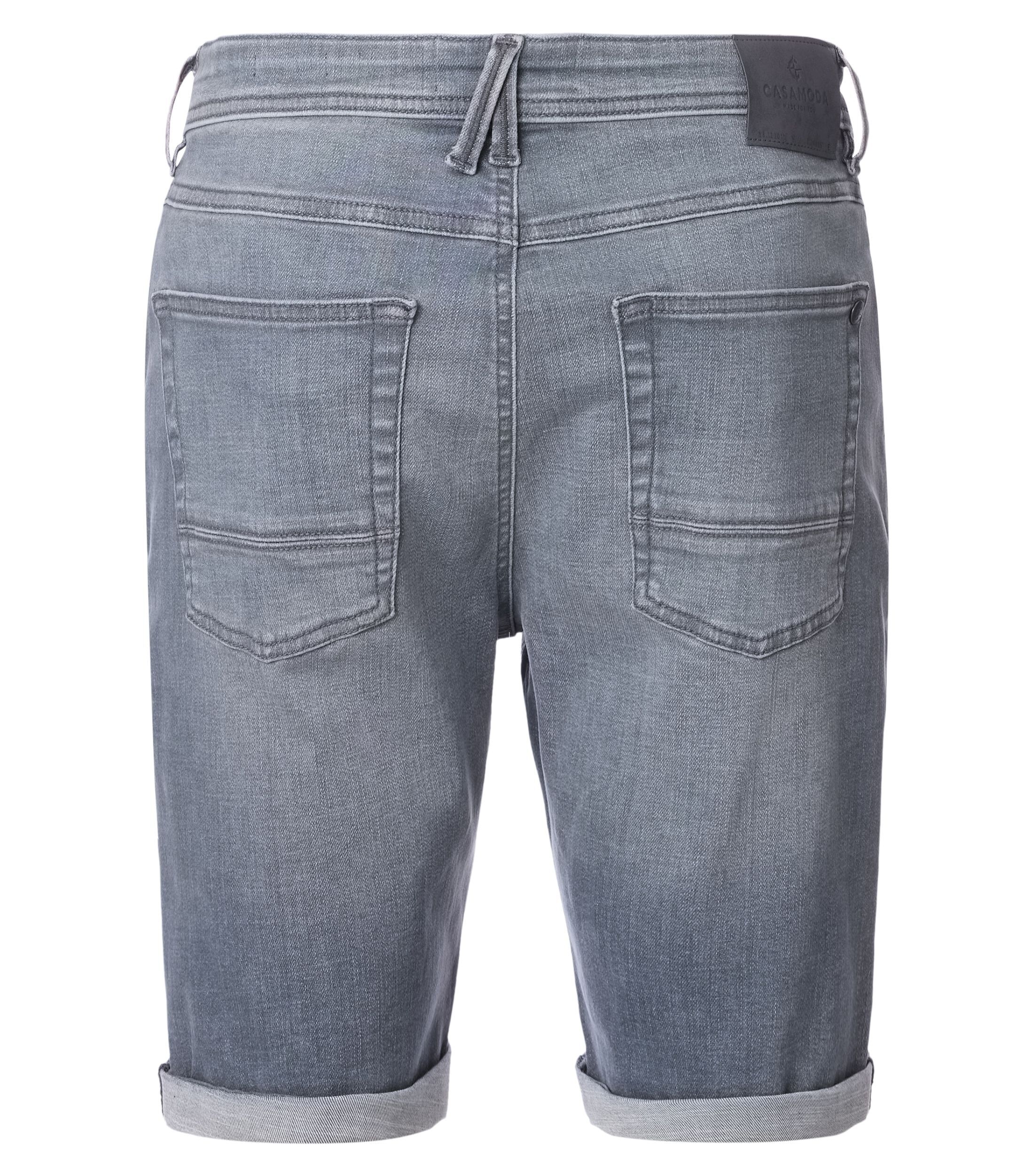 CASA MODA jeans shorts STEVE, heren 5-pocket korte spijkerbroek, antracietgrijs