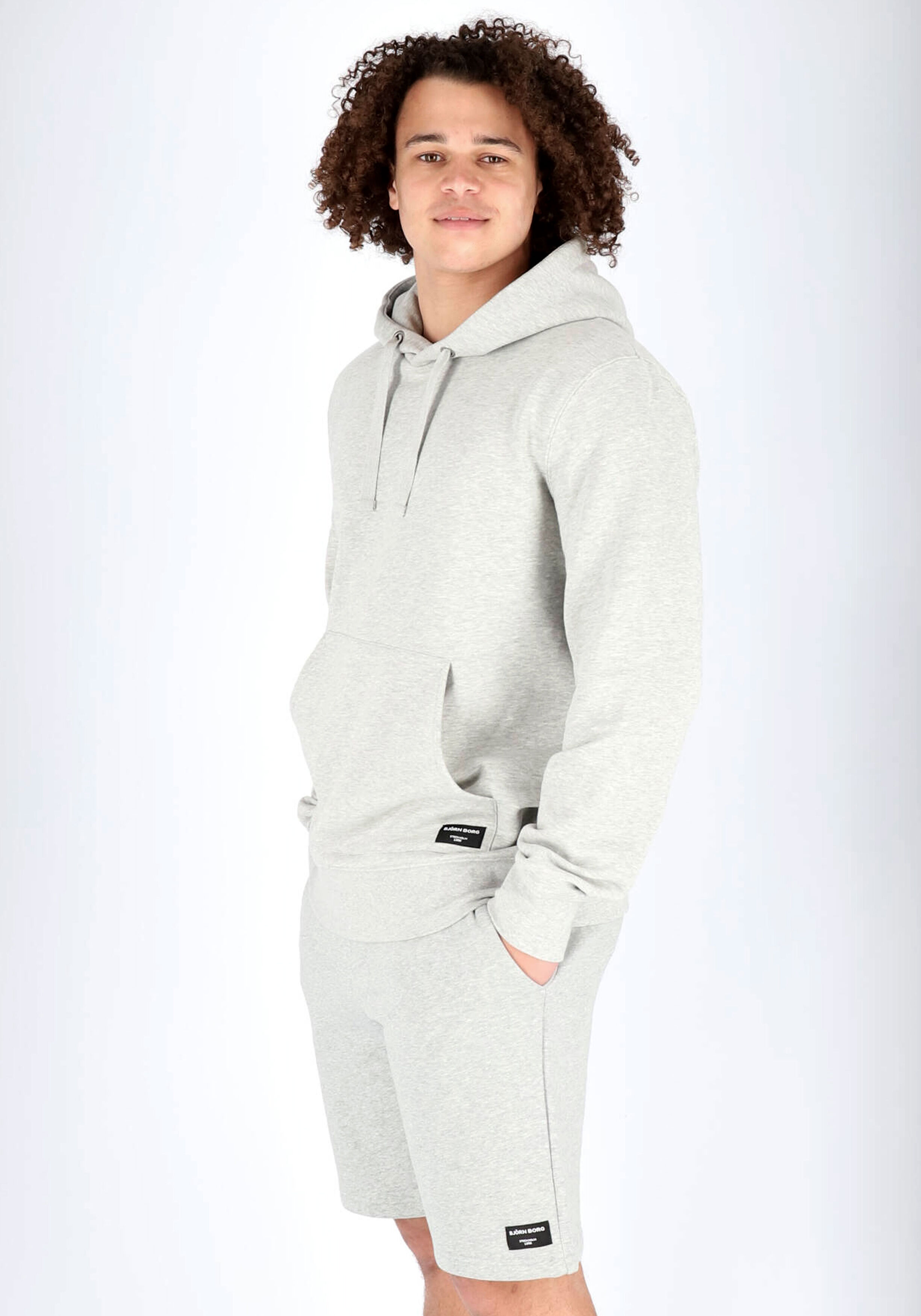 Bjorn Borg, korte joggingbroek (dik), lichtgrijs melange