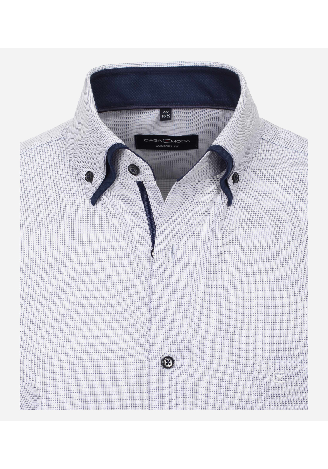 image_4_089df2fd51efb85084a471f8e3e29264jpgautoformatbgF3F3F3blend-alpha100blend-colorF3F3F3blend-modedarkenfitclampp CASA MODA comfort fit overhemd, dobby, blauw