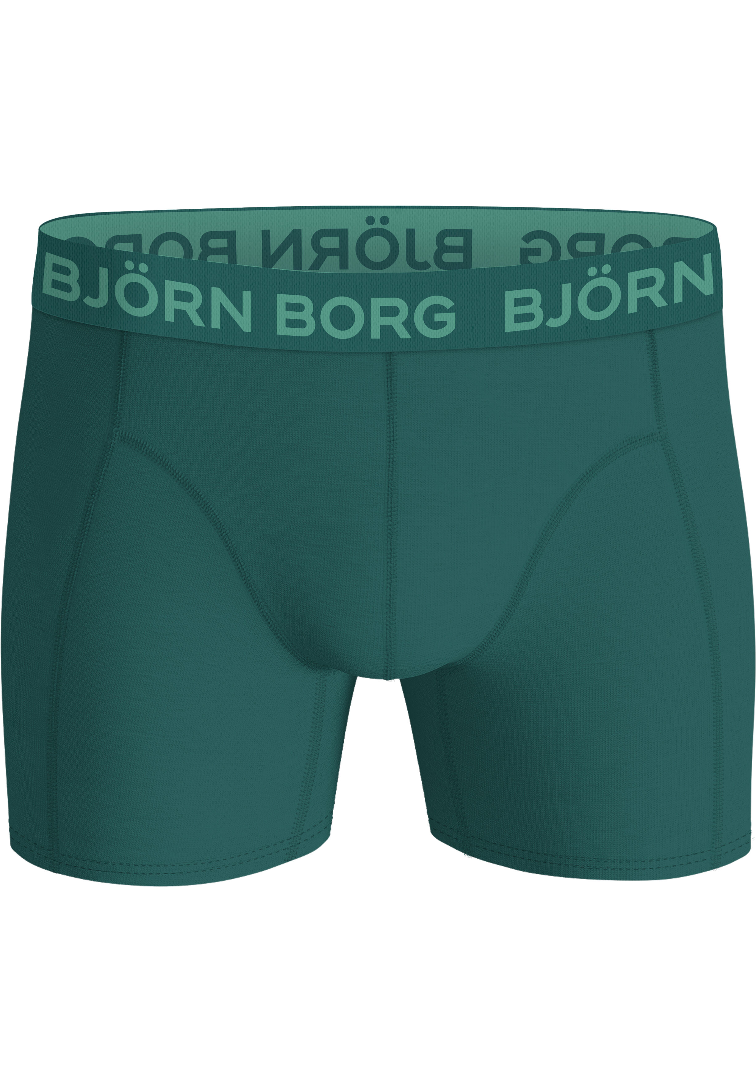 Bjorn Borg Cotton Stretch boxers, heren boxers normale lengte (3-pack), kobalt, middengroen en donkergroen