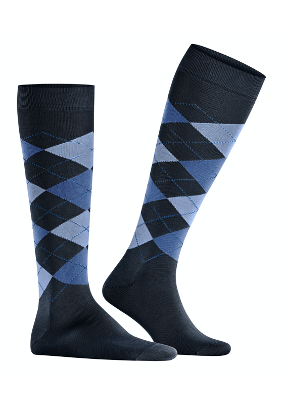 Burlington Manchester heren kniekousen, blauw (marine) Burlington Manchester heren kniekousen, blauw (marine)