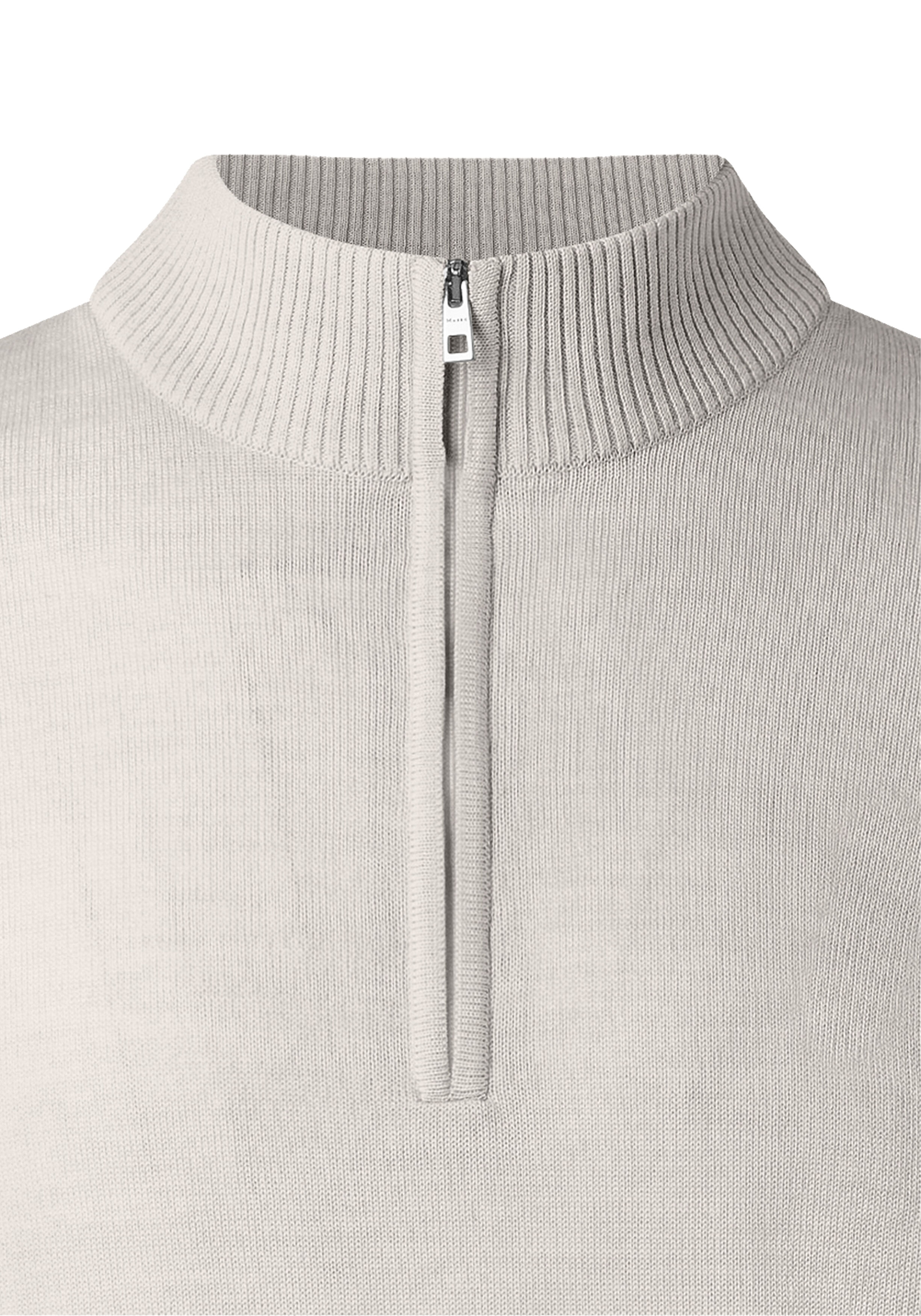 MAERZ Classic Fit heren schipperstrui wol, offwhite